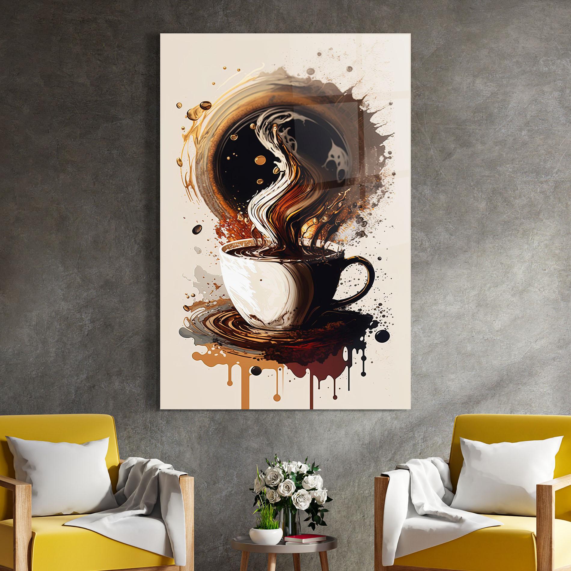 Obraz na Szkle Coffee Art mockup 4