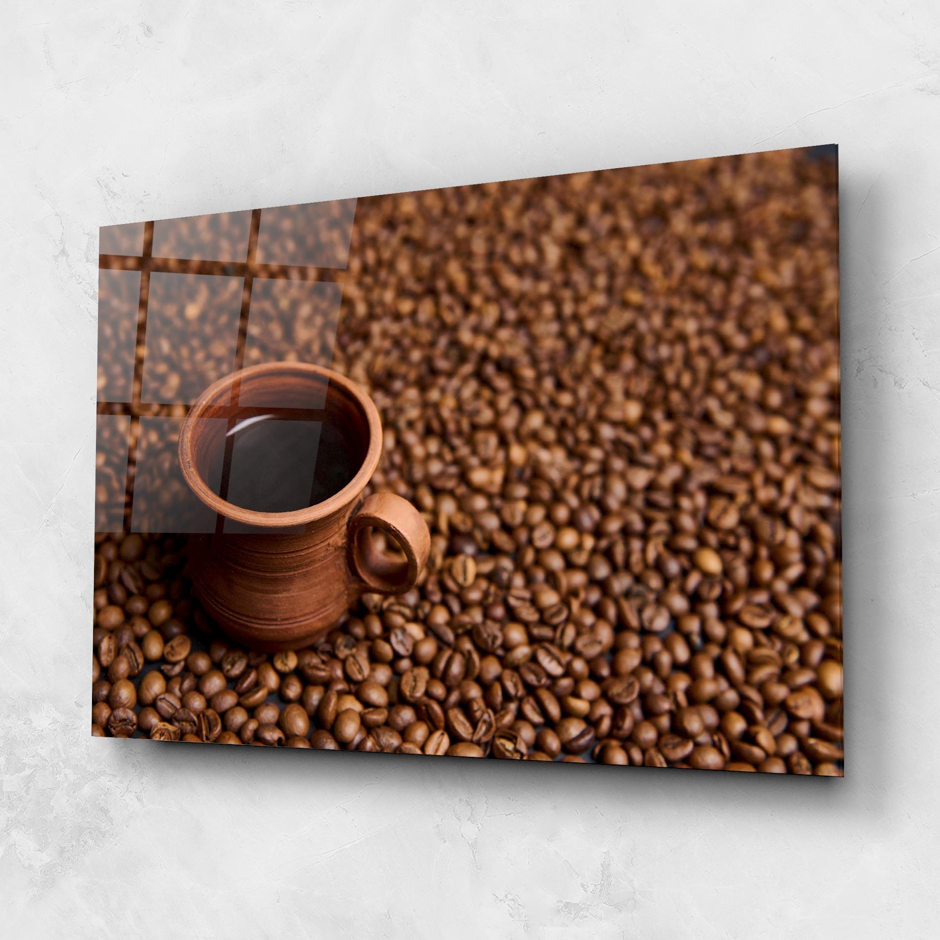 Obraz na Szkle Clay Coffee Cup mockup 1