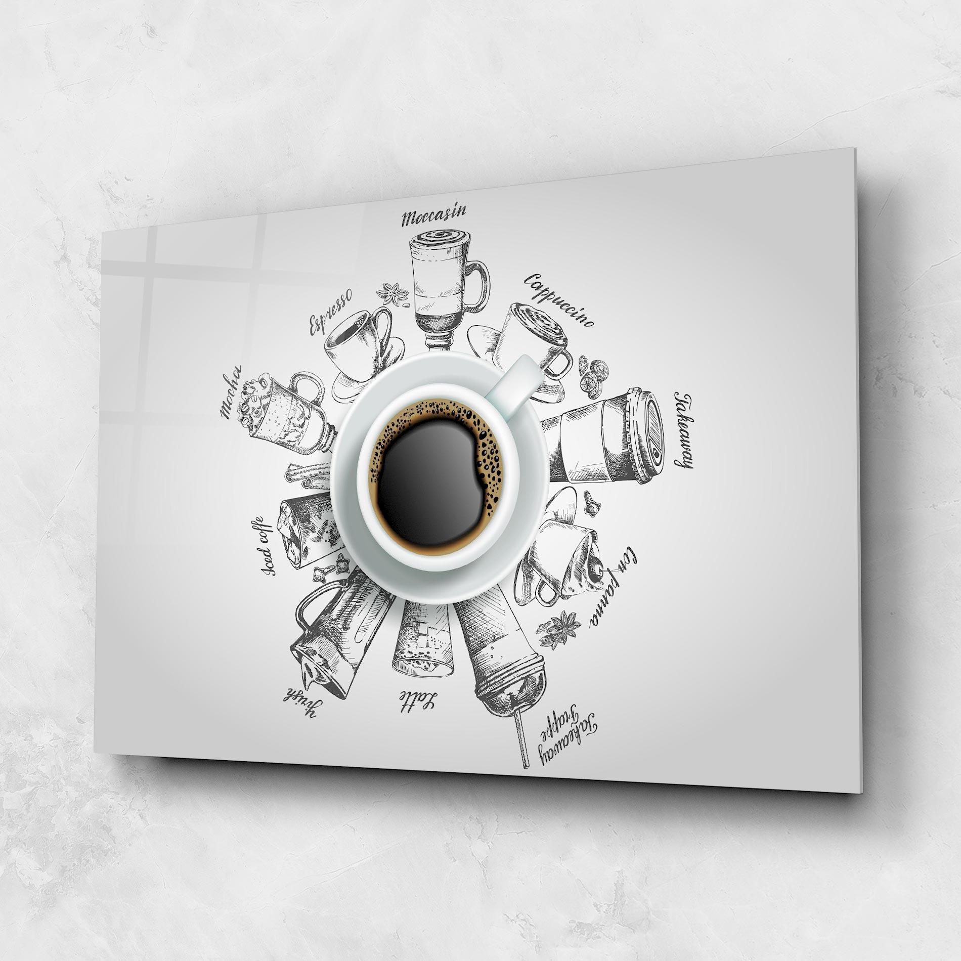 Obraz na Szkle Coffee List mockup 1