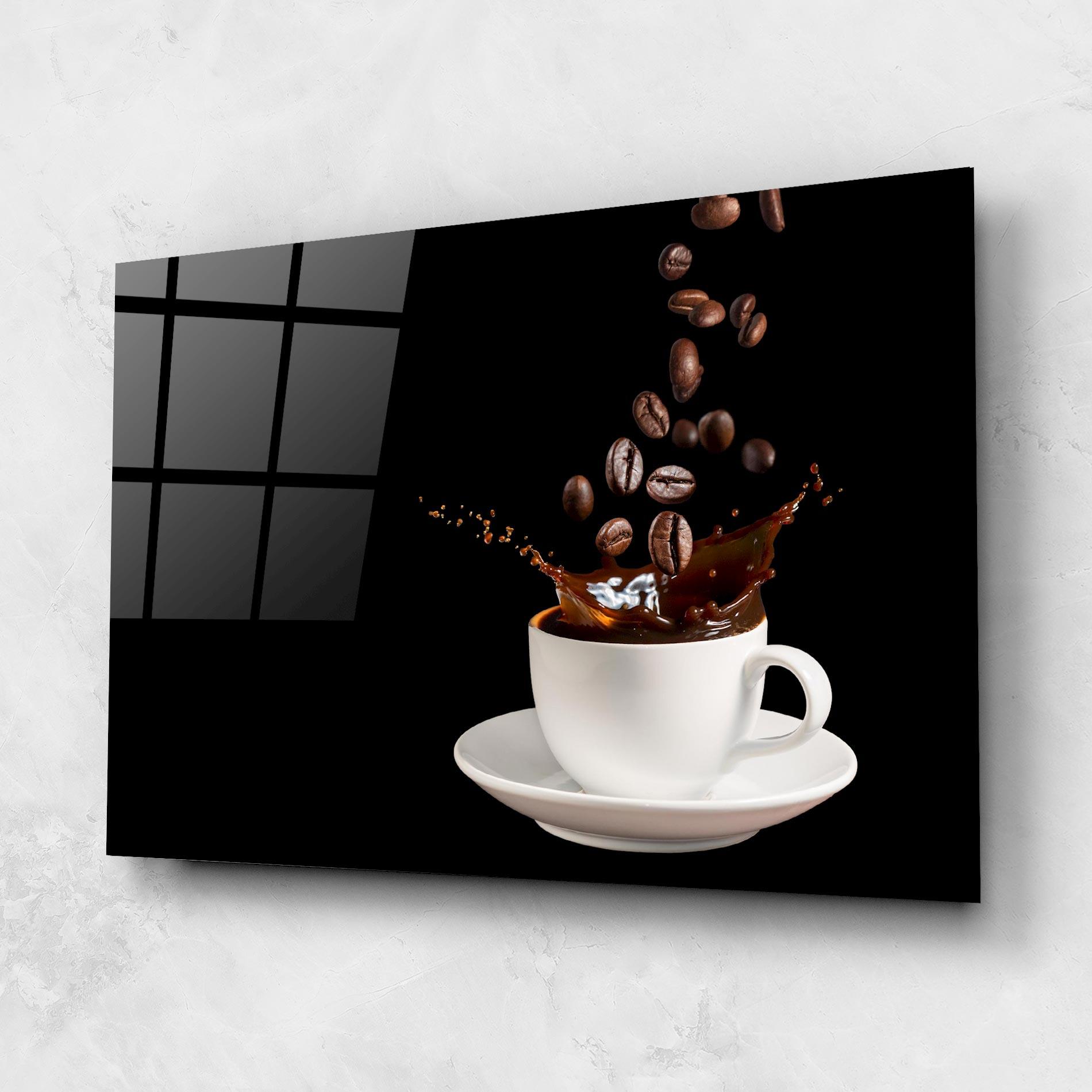Obraz na Szkle Coffee Splashes mockup 1