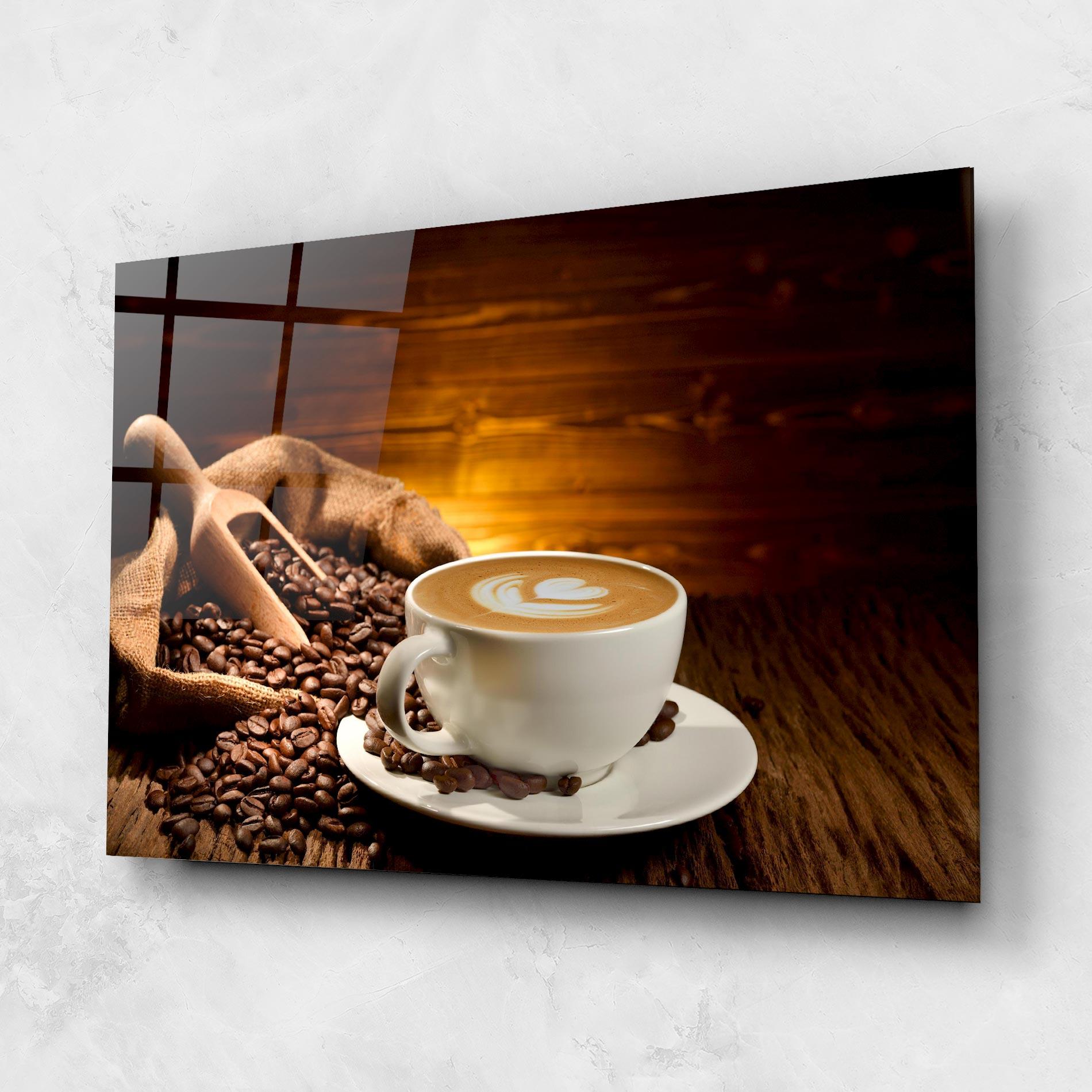 Obraz na Szkle Latte Coffee mockup 1