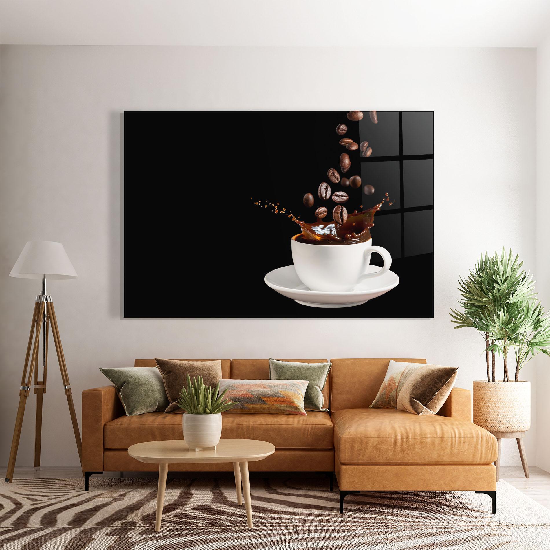 Obraz na Szkle Coffee Splashes mockup 7