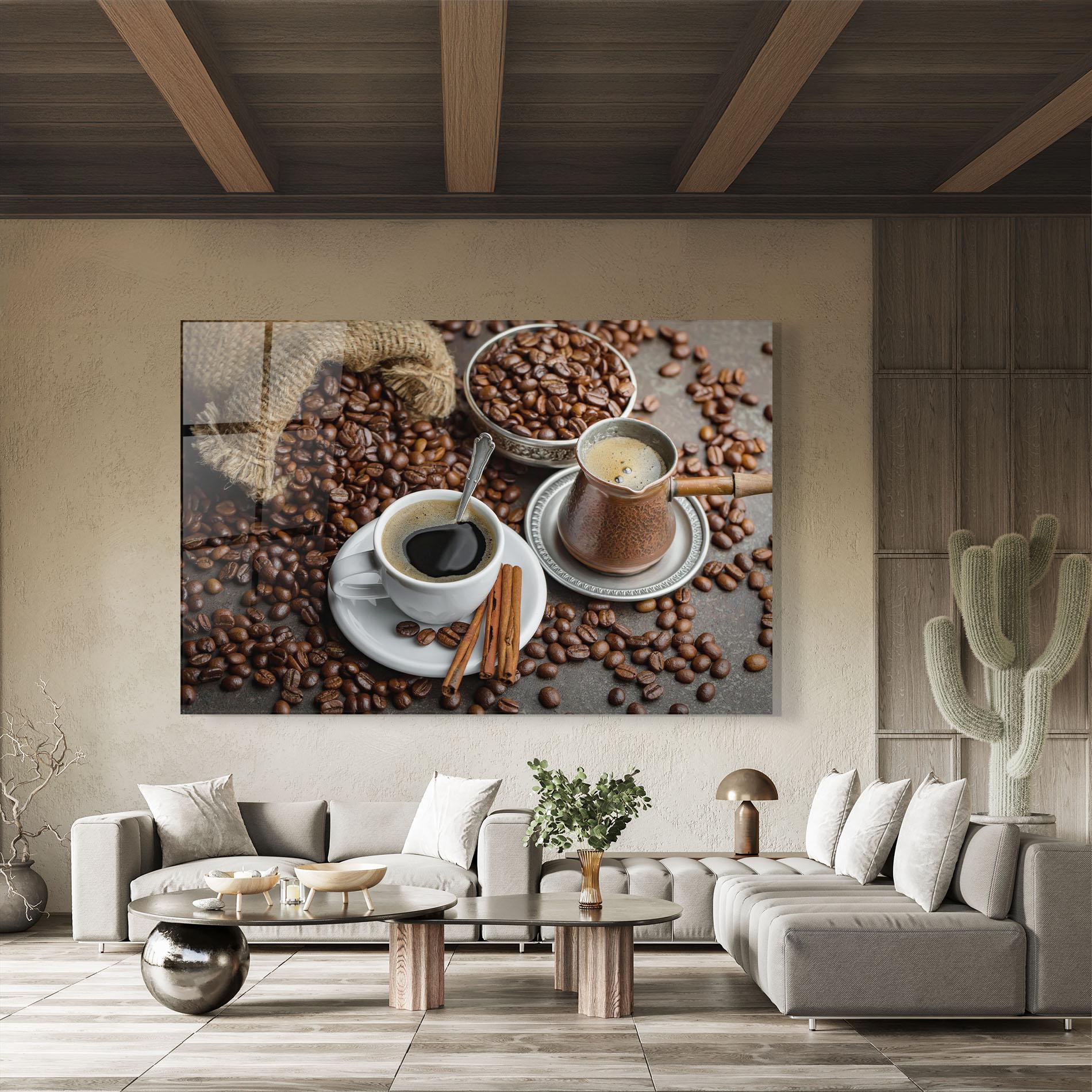 Obraz na Szkle Black Coffee Bean mockup 8