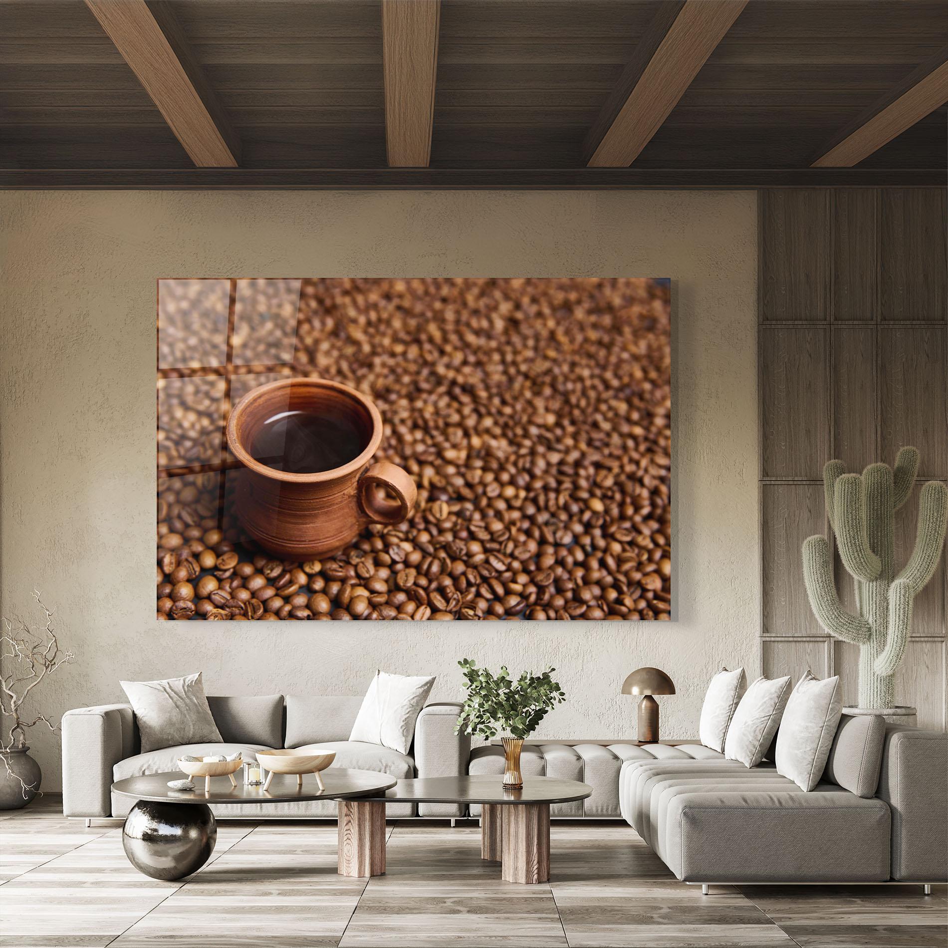 Obraz na Szkle Clay Coffee Cup mockup 8