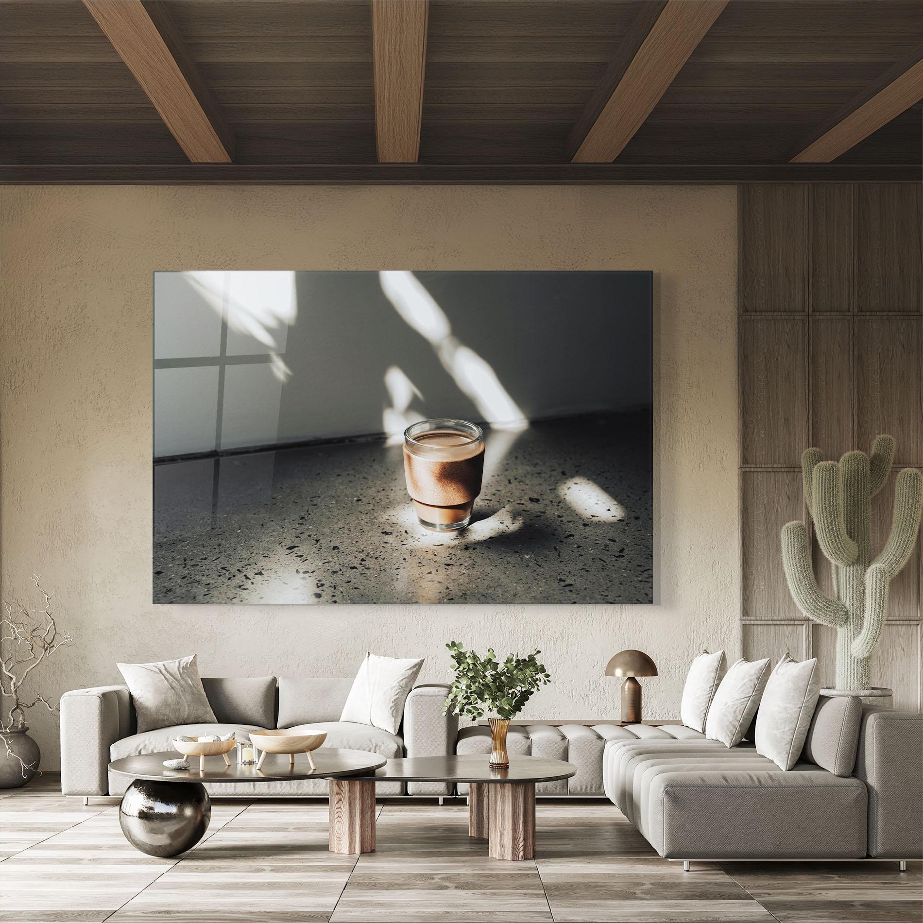 Obraz na Szkle Coffee In The Sun mockup 8