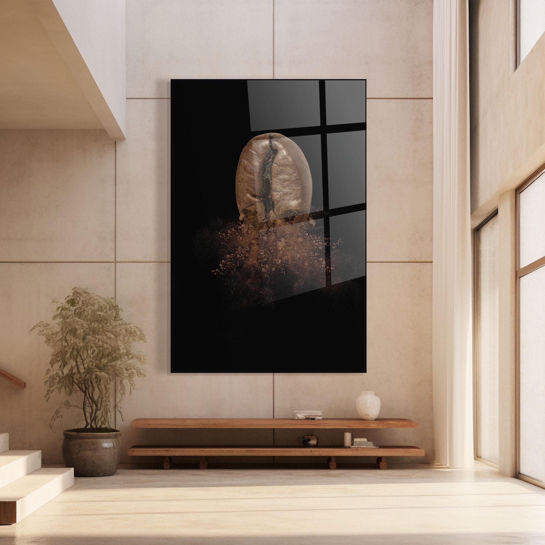 Obraz na Szkle Coffee Bean Explosion mockup 8