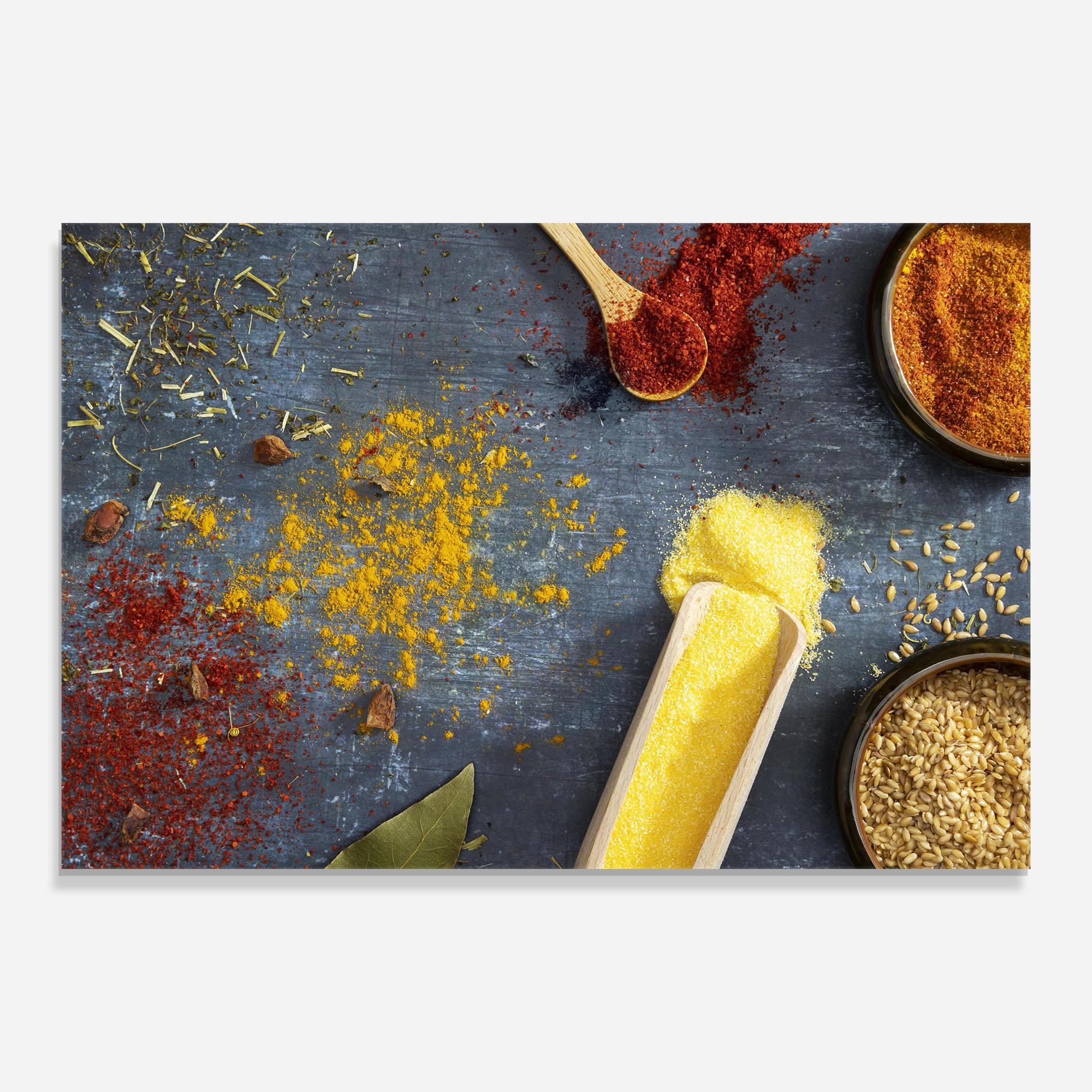 Obraz na Szkle Bowls With Spices mockup 0