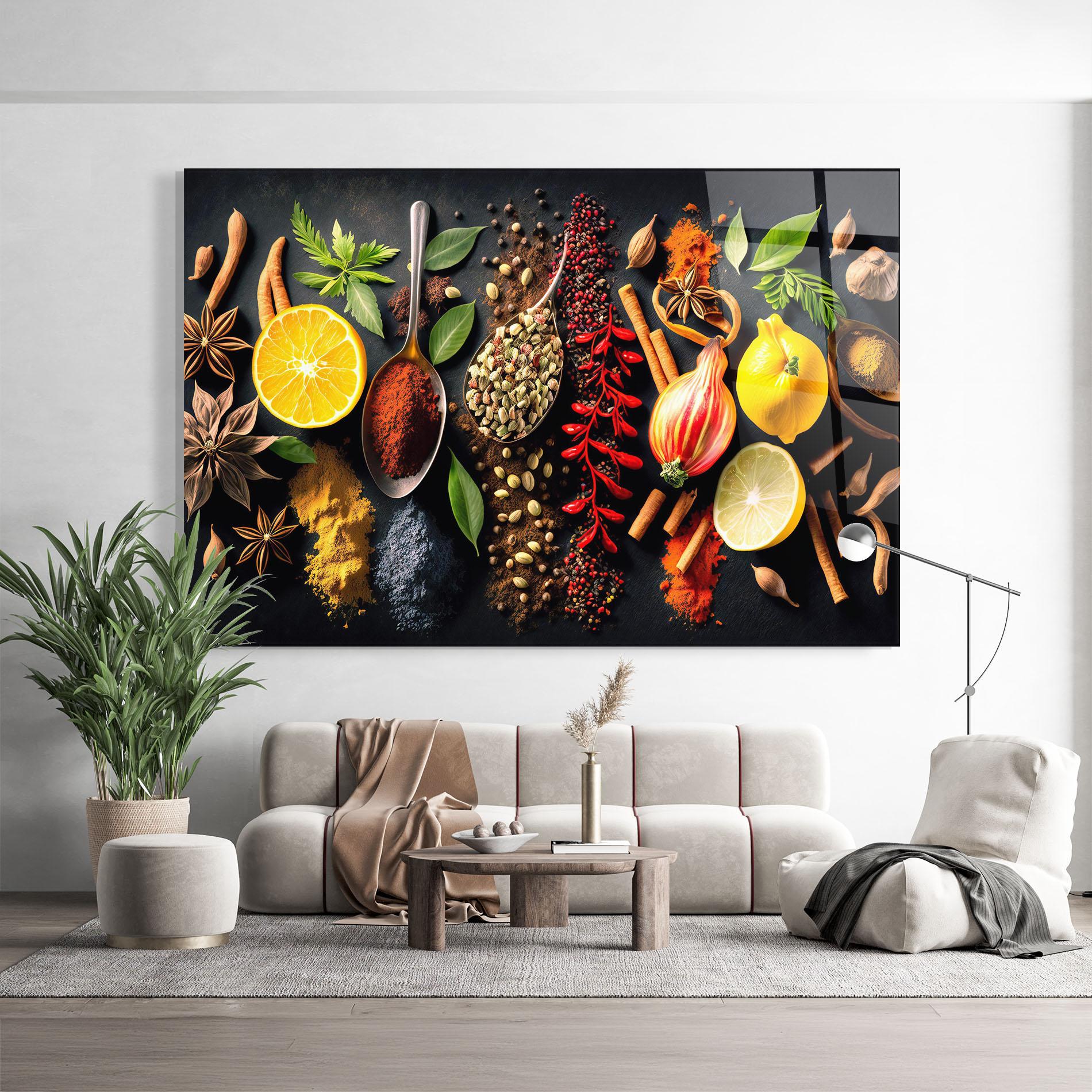 Obraz na Szkle Closeup Pices mockup 9