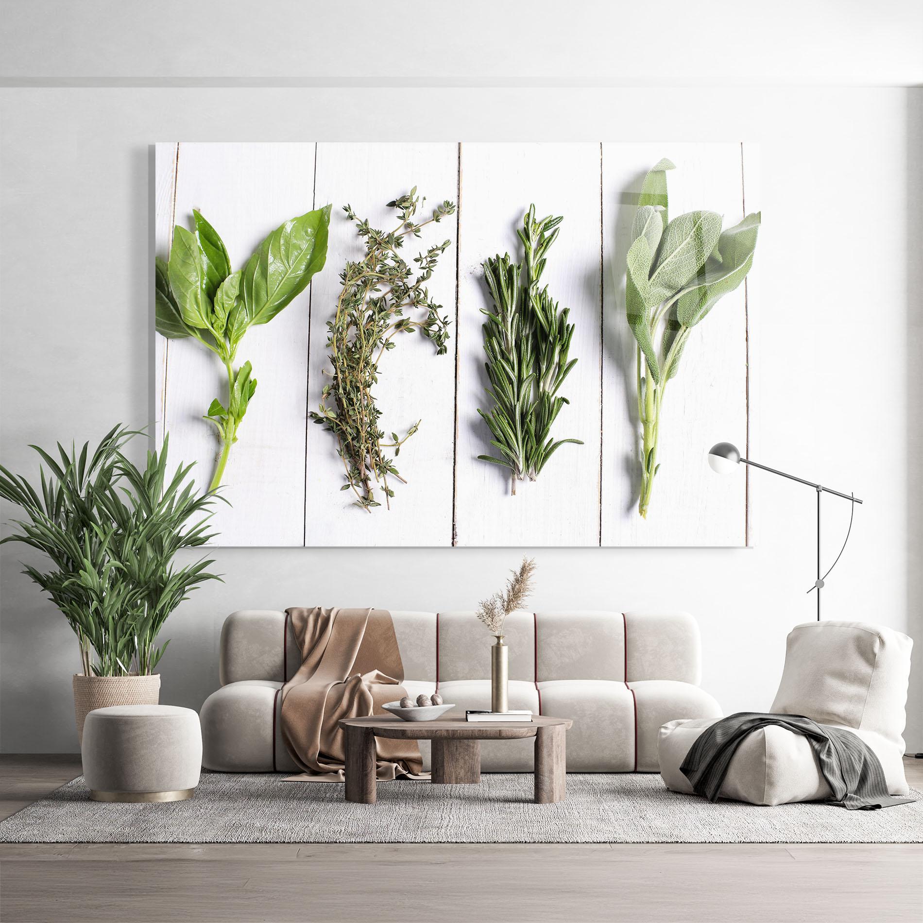 Obraz na Szkle Different Herbs mockup 9