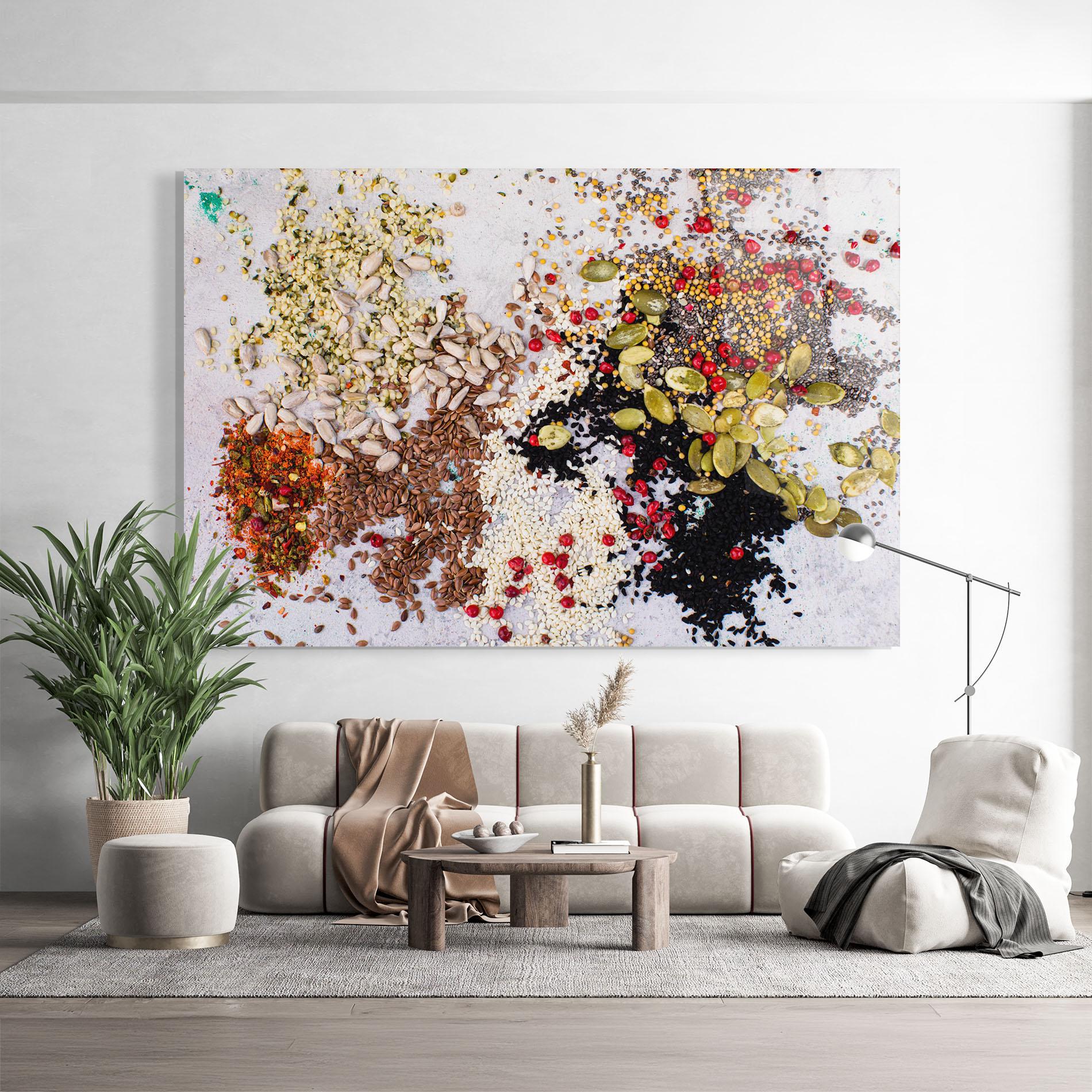Obraz na Szkle Different Seeds mockup 9