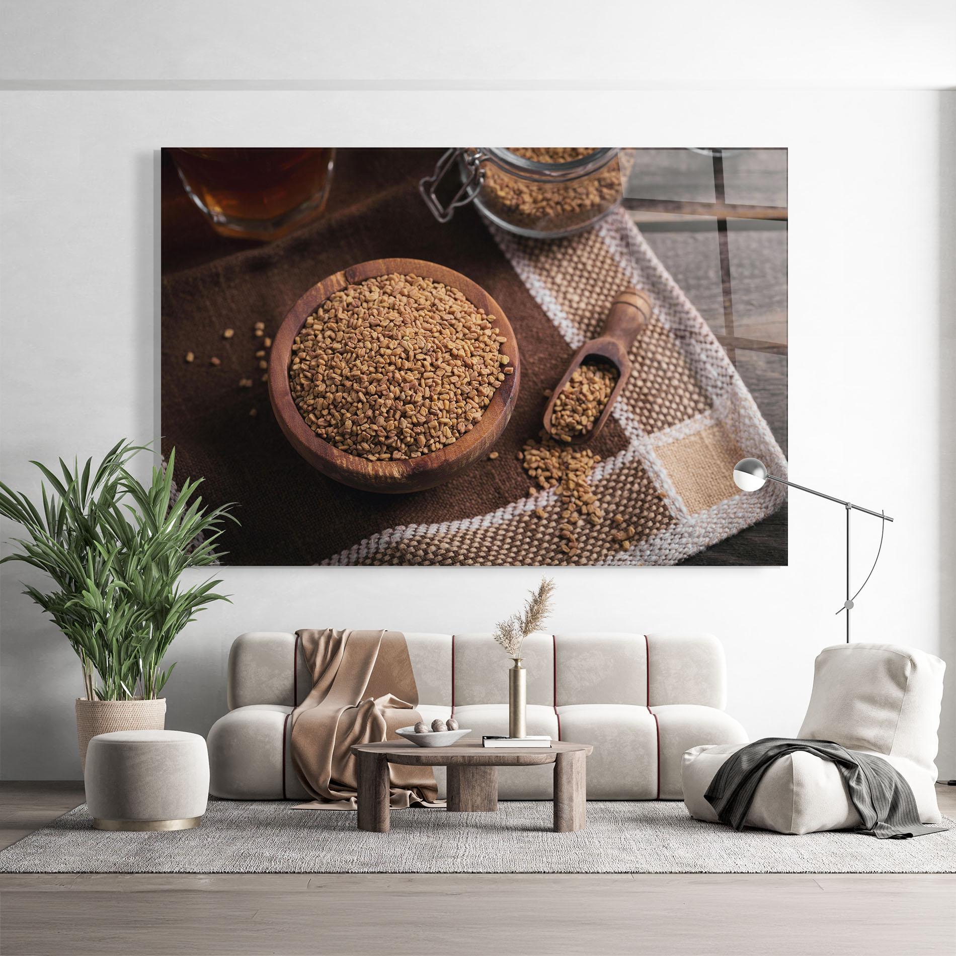 Obraz na Szkle Dry Seeds mockup 9