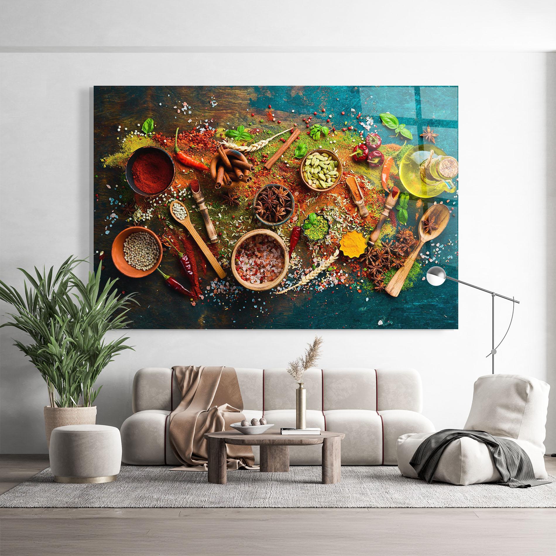 Obraz na Szkle Seasonings Mix mockup 9