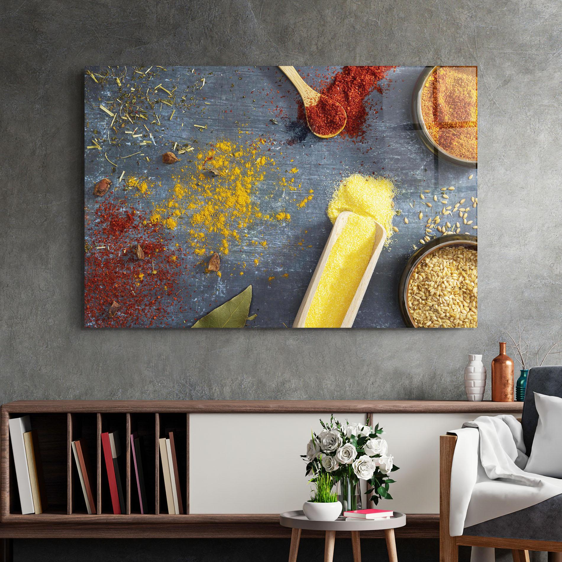 Obraz na Szkle Bowls With Spices mockup 2