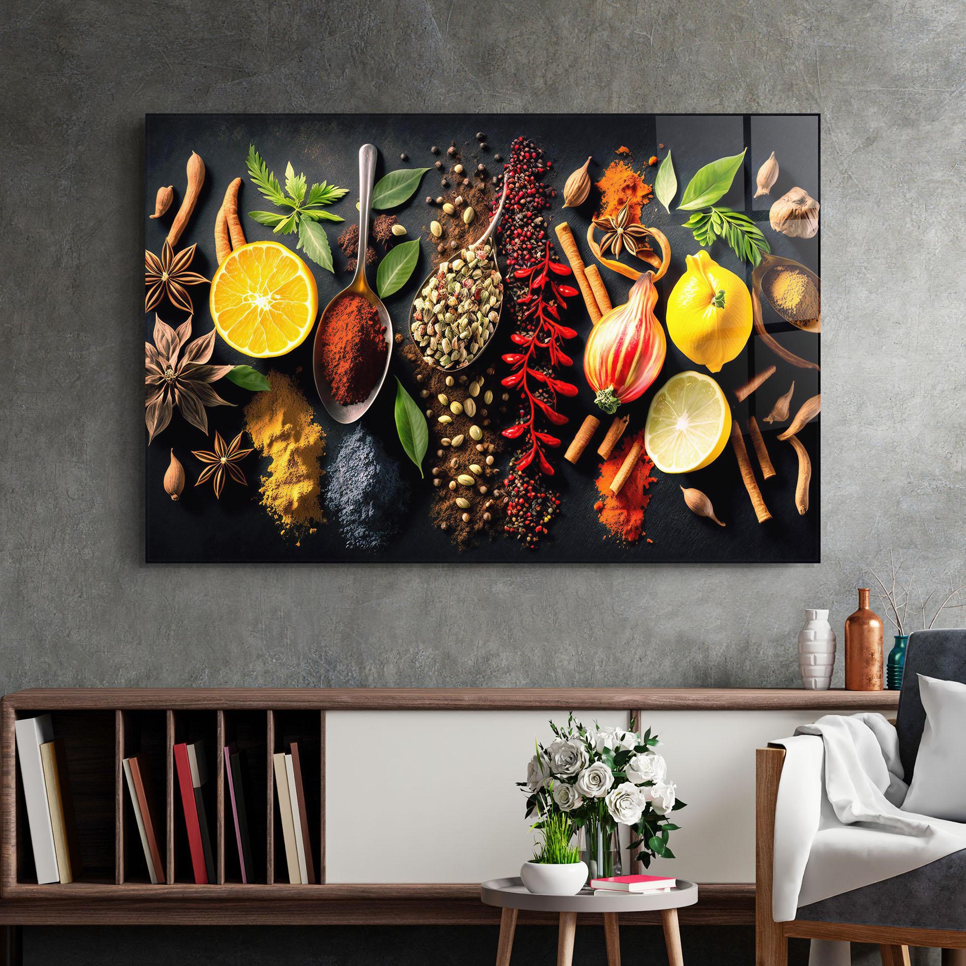 Obraz na Szkle Closeup Pices mockup 2