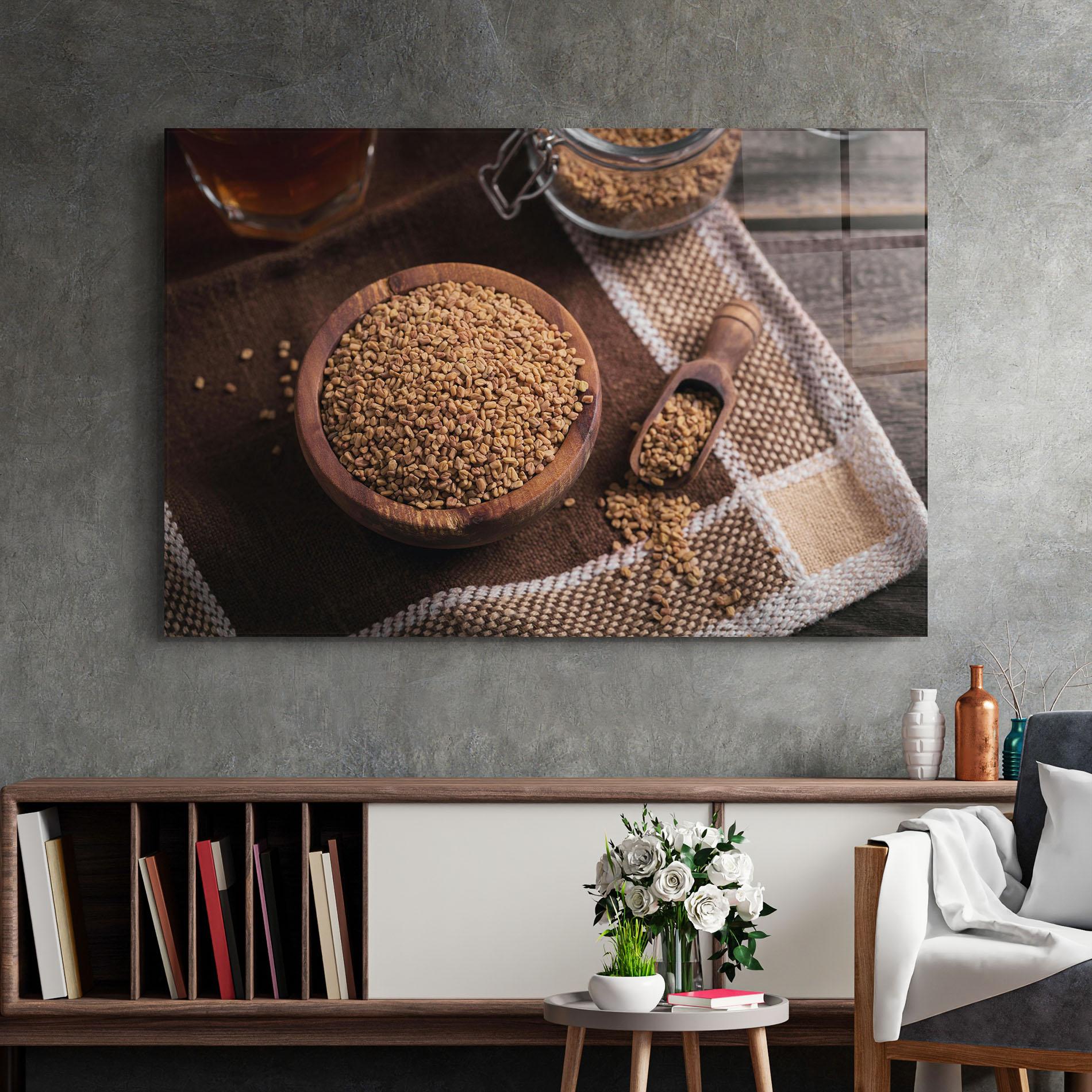 Obraz na Szkle Dry Seeds mockup 2