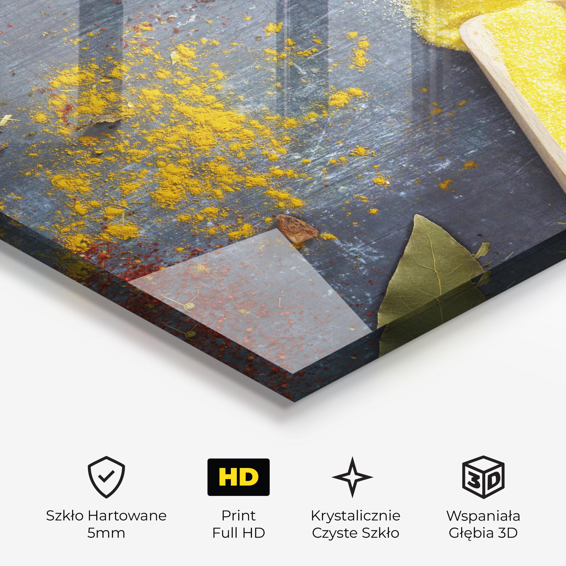 Obraz na Szkle Bowls With Spices mockup 3