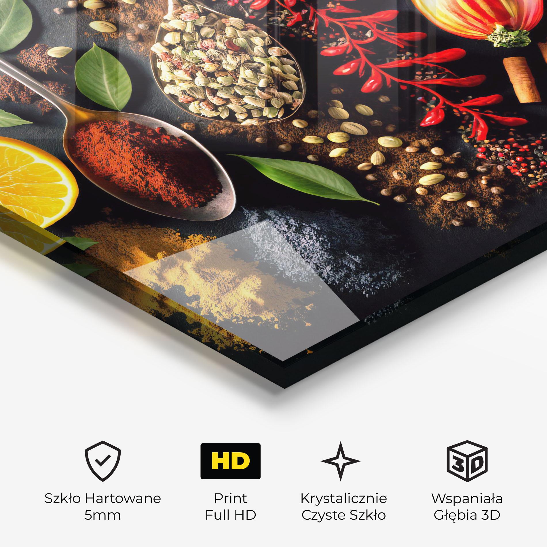 Obraz na Szkle Closeup Pices mockup 3