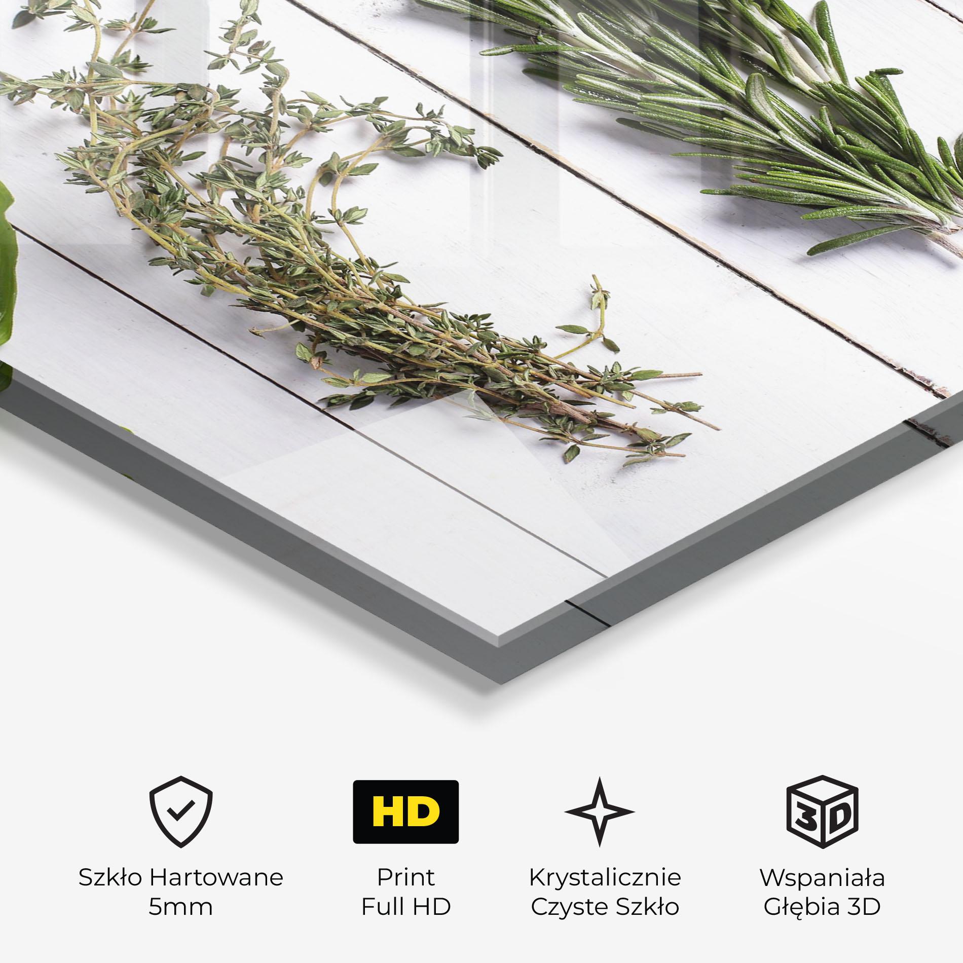 Obraz na Szkle Different Herbs mockup 3