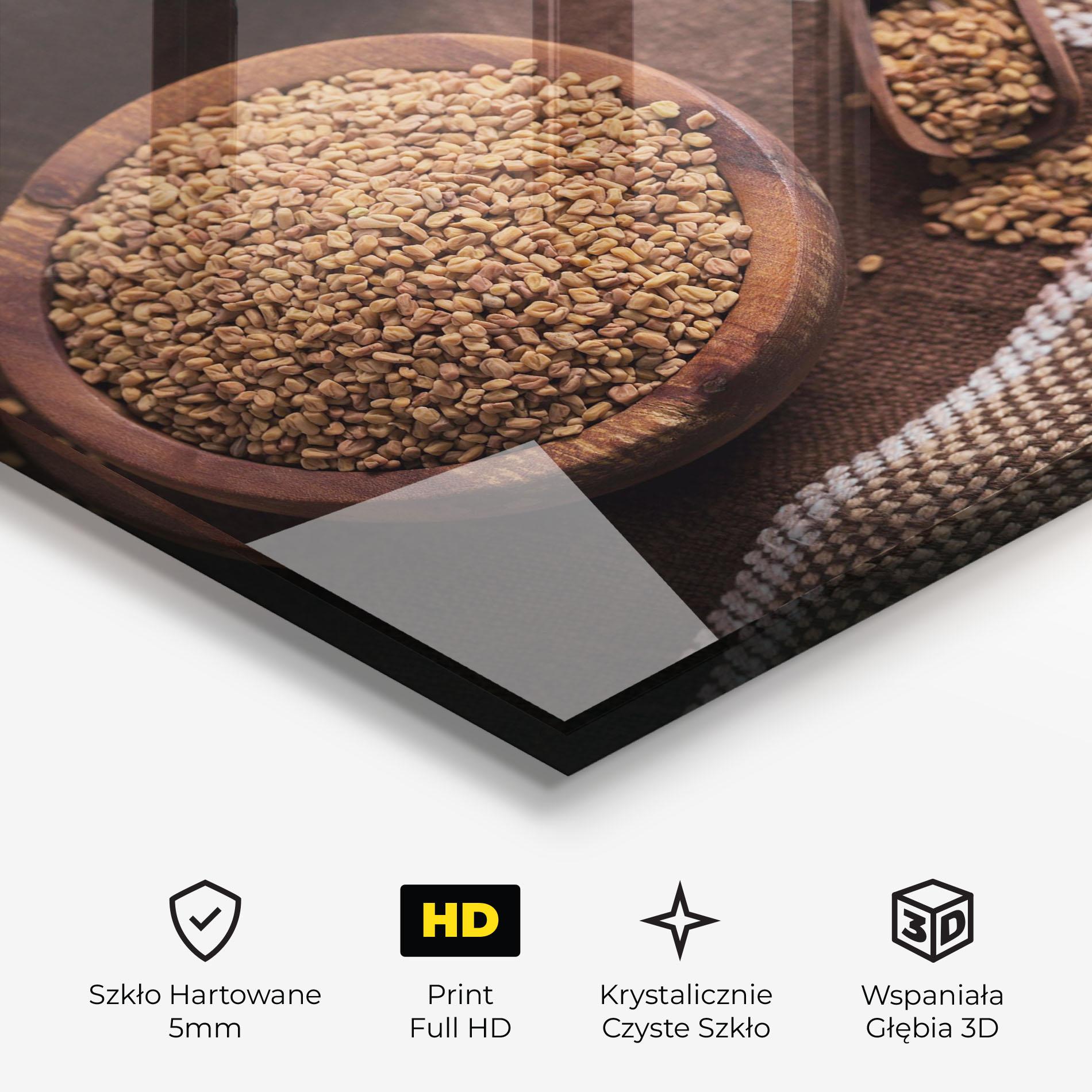 Obraz na Szkle Dry Seeds mockup 3