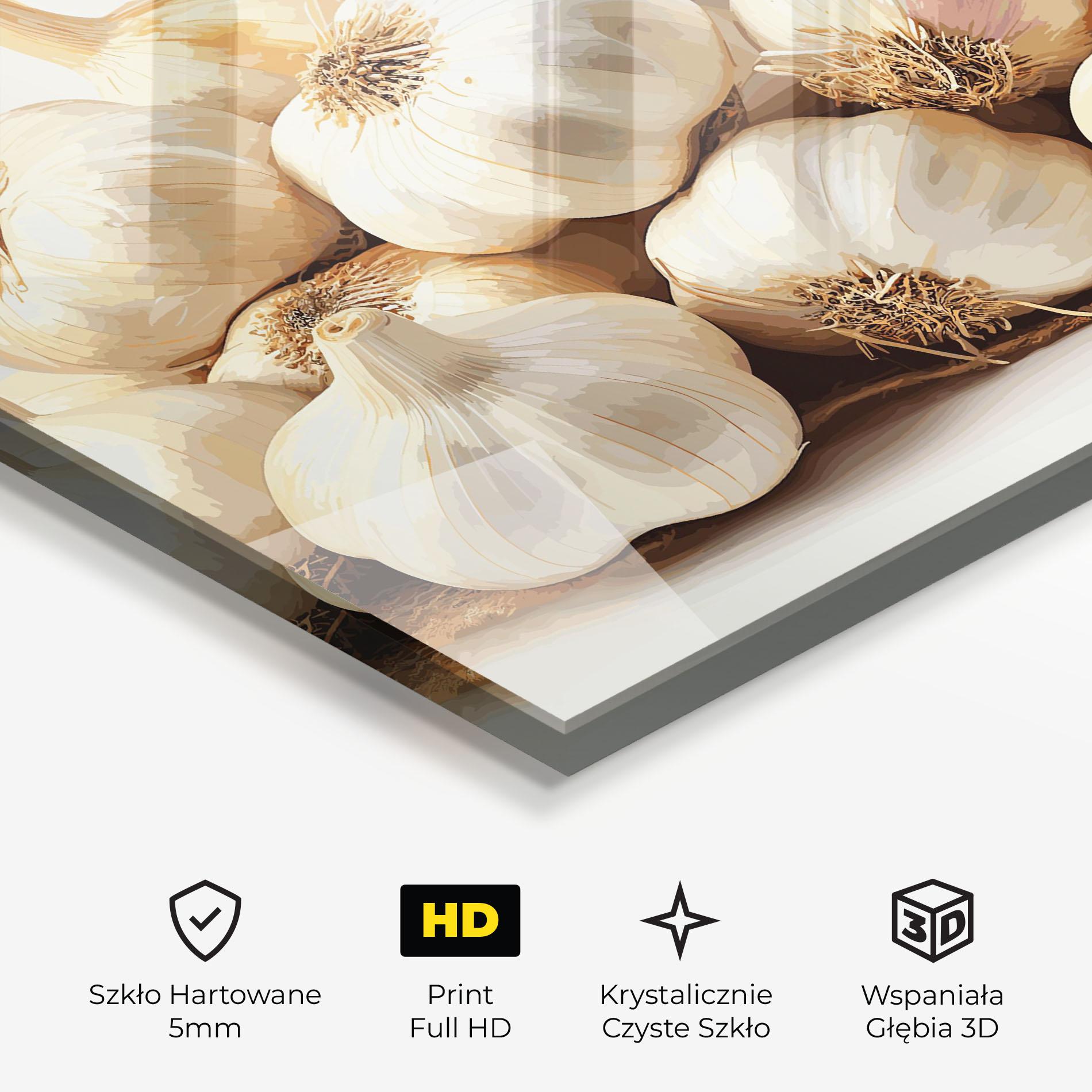 Obraz na Szkle Garlic Art mockup 3