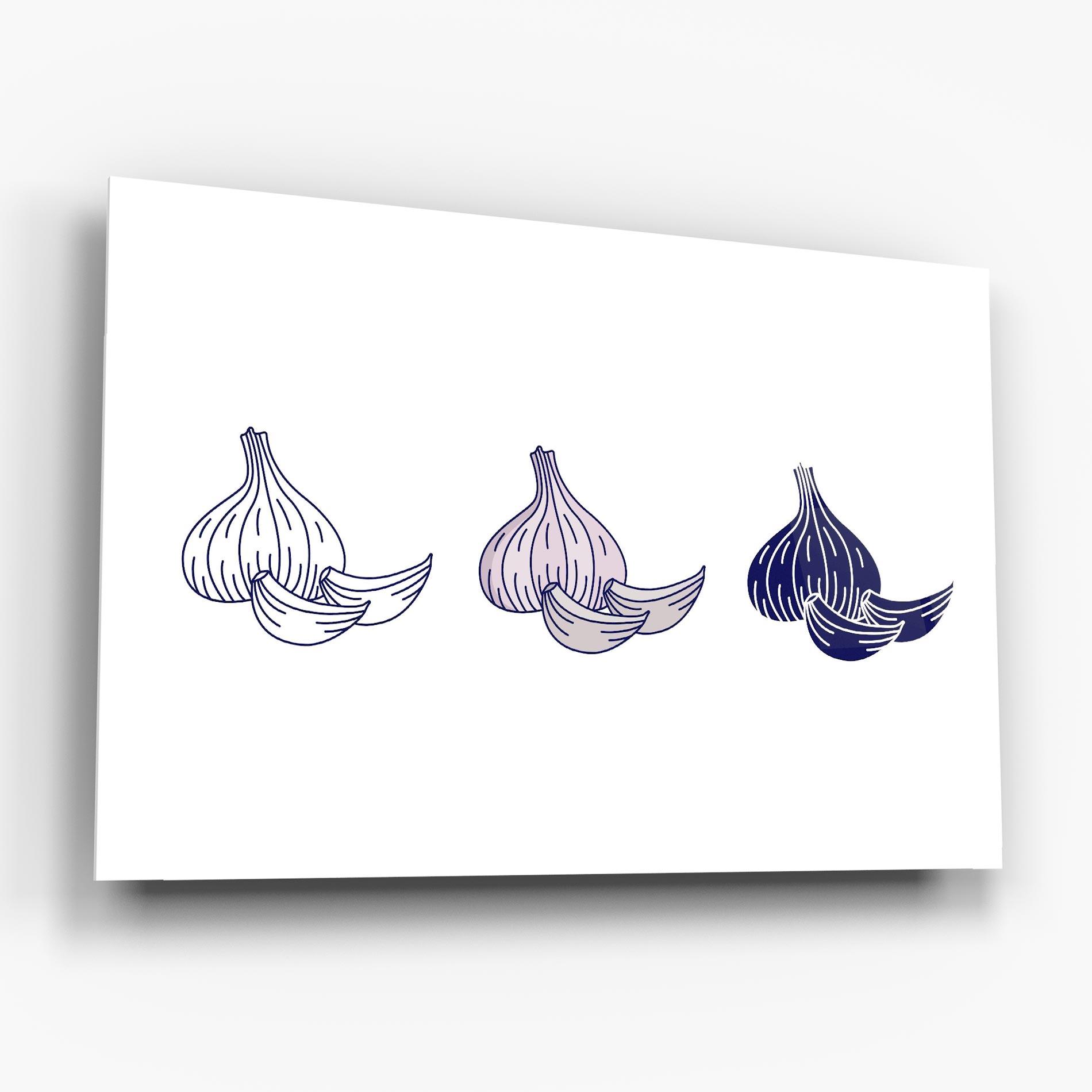 Obraz na Szkle Blue Garlic mockup 6