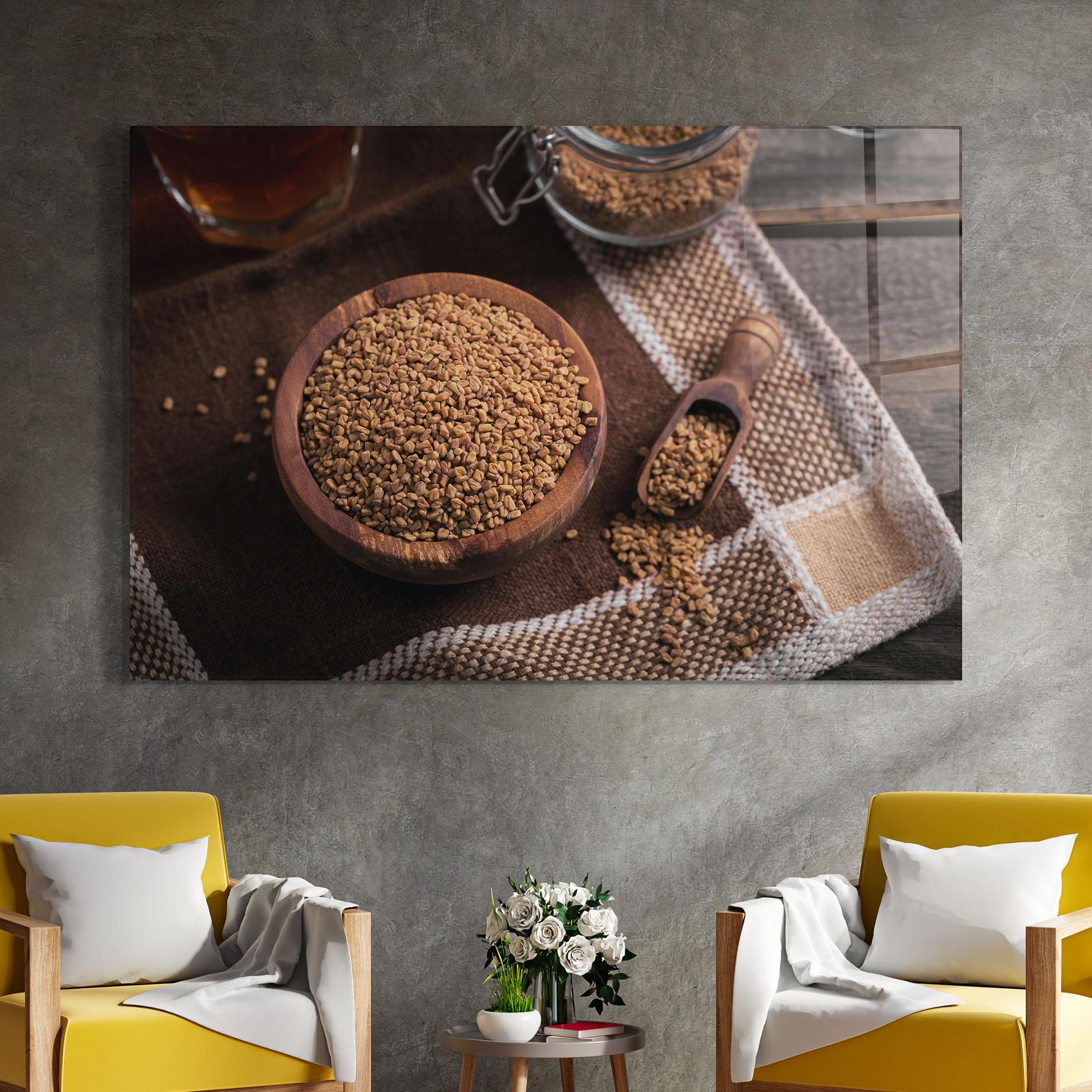 Obraz na Szkle Dry Seeds mockup 4