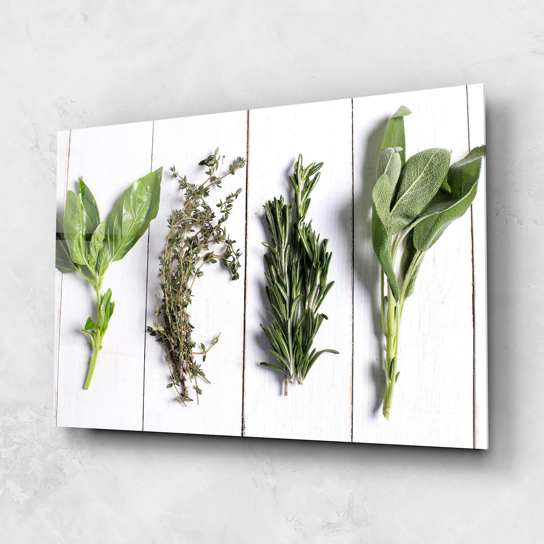 Obraz na Szkle Different Herbs mockup 1