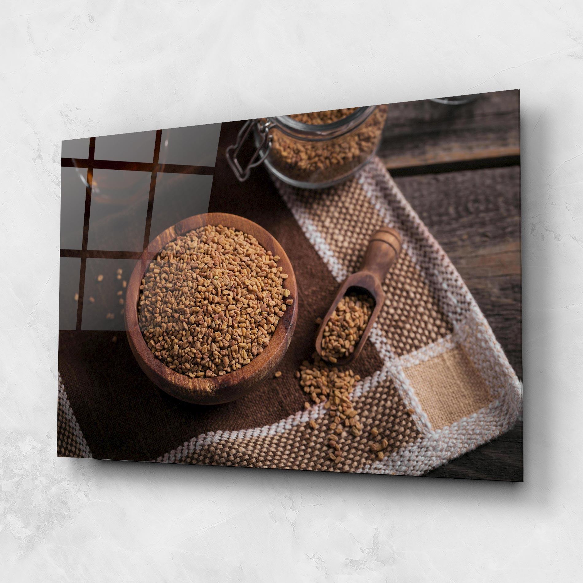 Obraz na Szkle Dry Seeds mockup 1