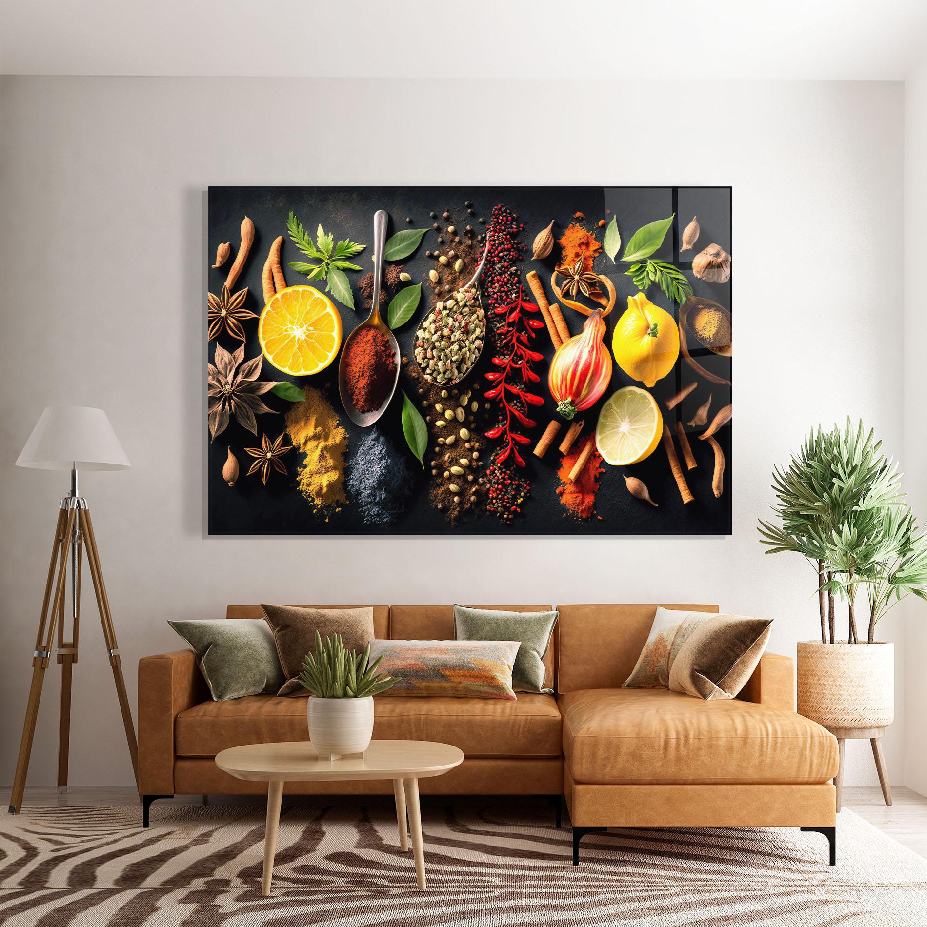 Obraz na Szkle Closeup Pices mockup 7