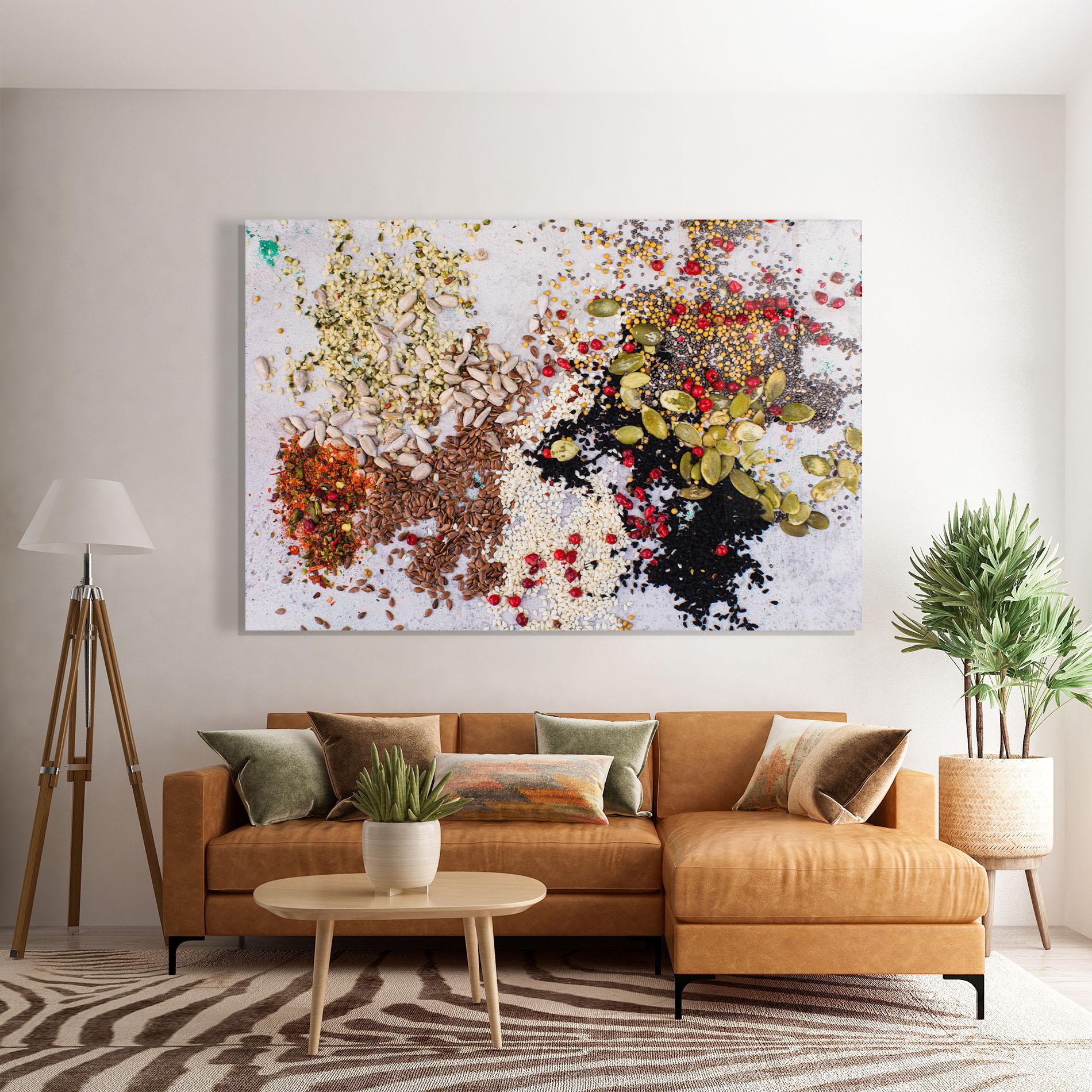 Obraz na Szkle Different Seeds mockup 7