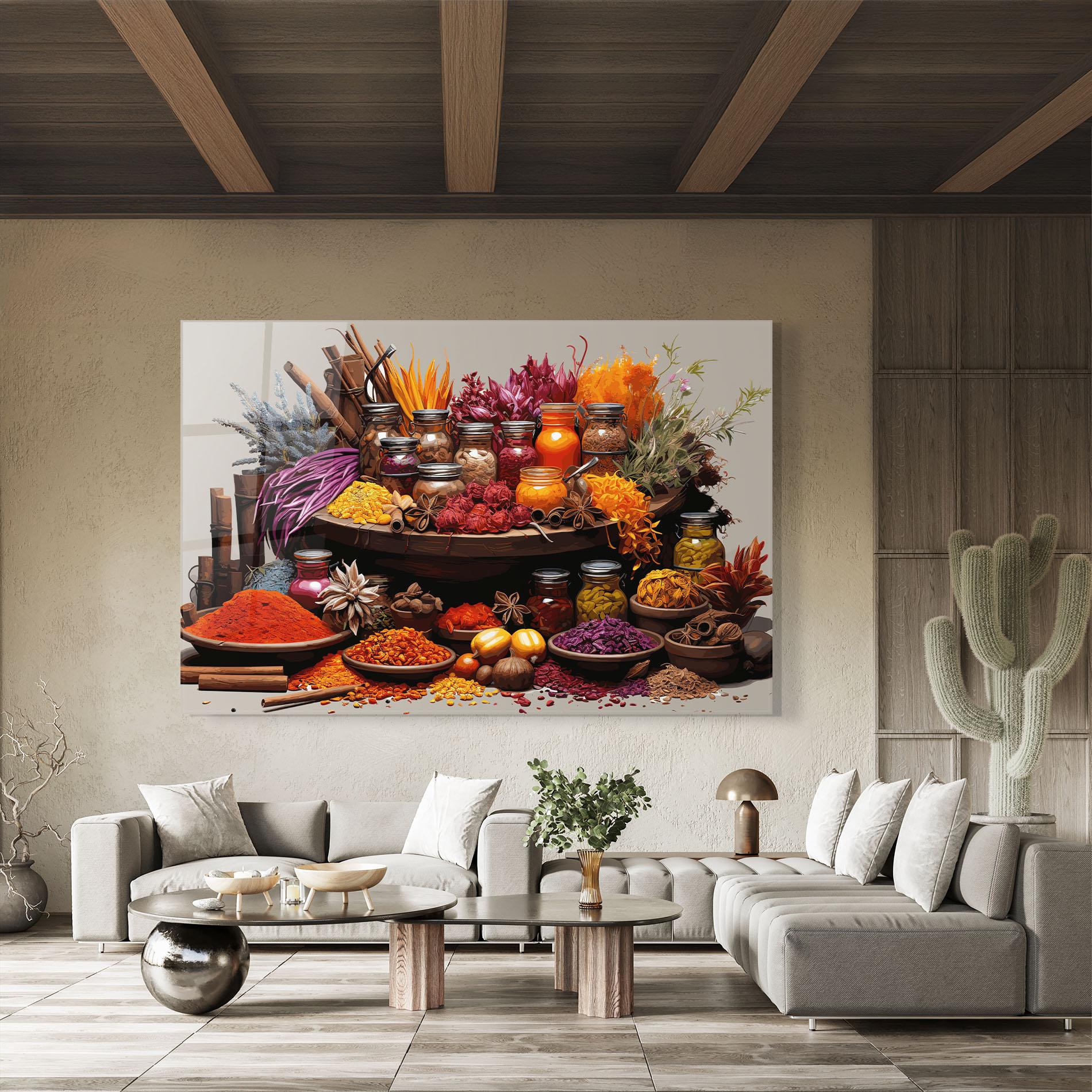 Obraz na Szkle Autumn Seasoning mockup 8