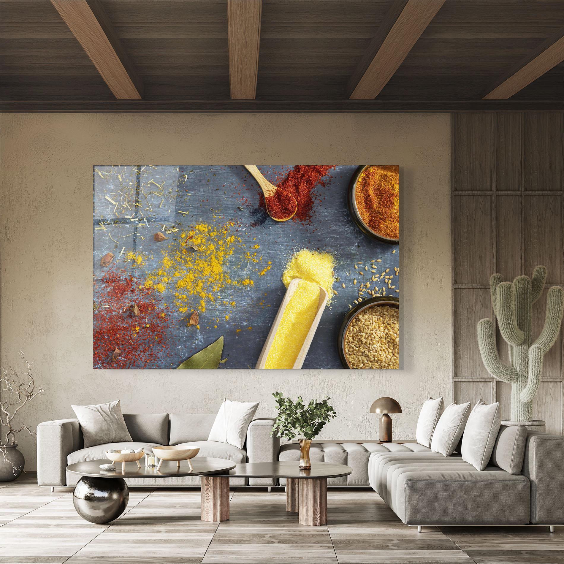 Obraz na Szkle Bowls With Spices mockup 8