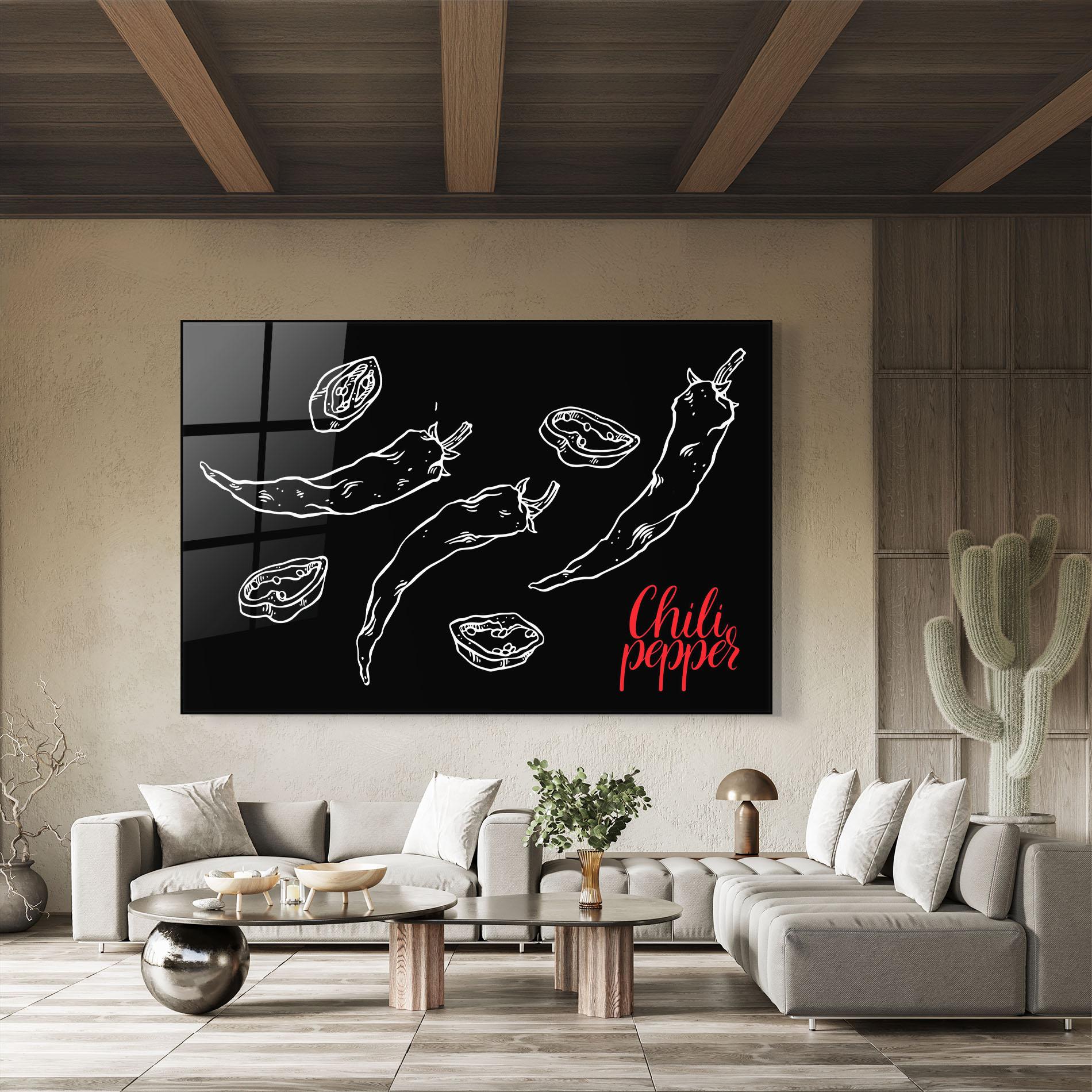 Obraz na Szkle Chili Papper mockup 8