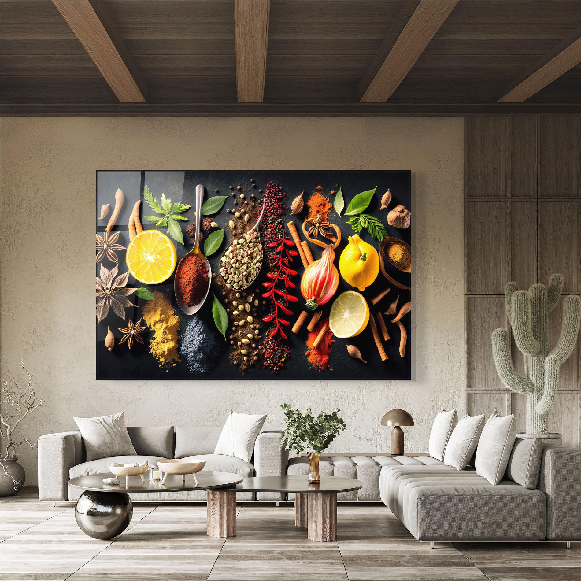 Obraz na Szkle Closeup Pices mockup 8