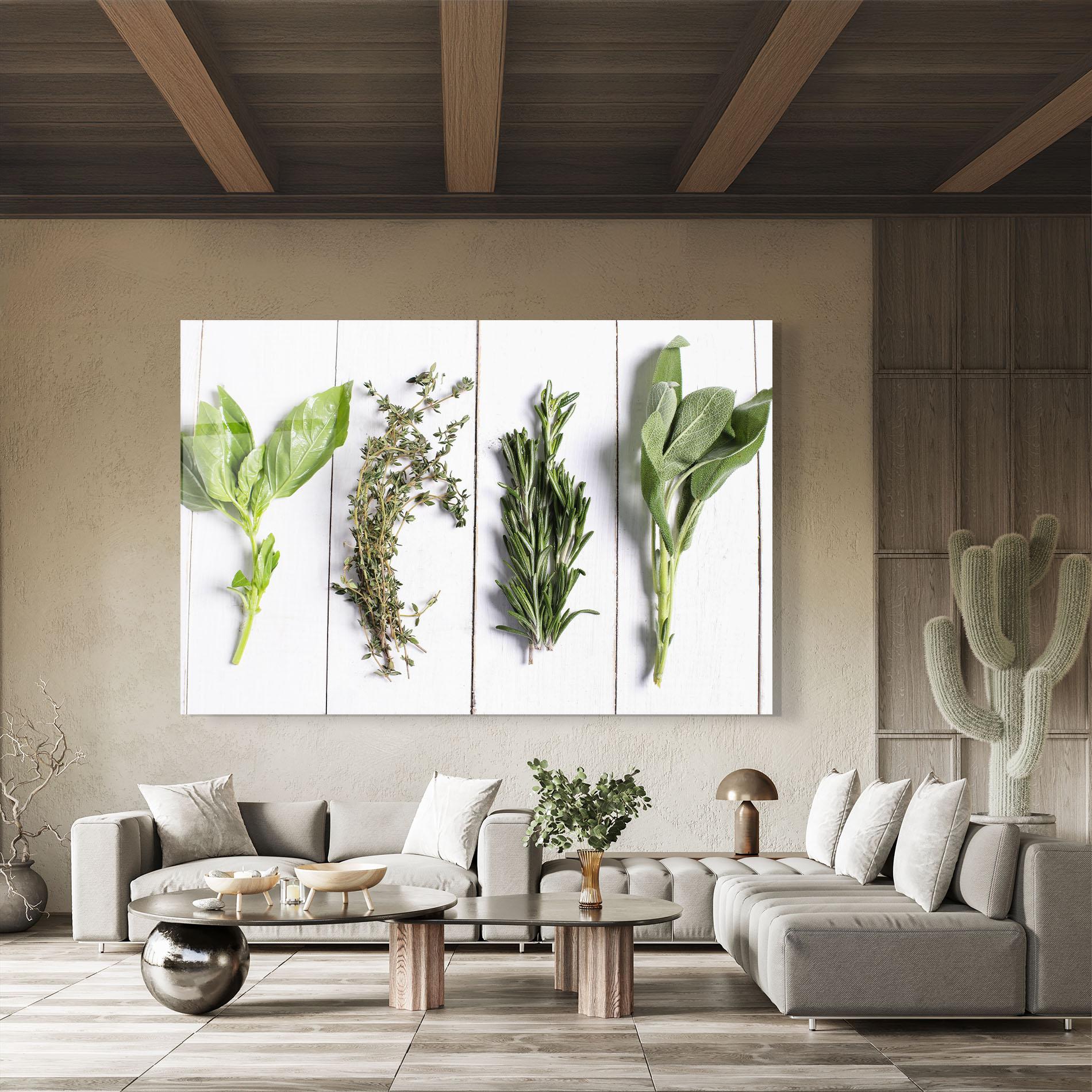 Obraz na Szkle Different Herbs mockup 8