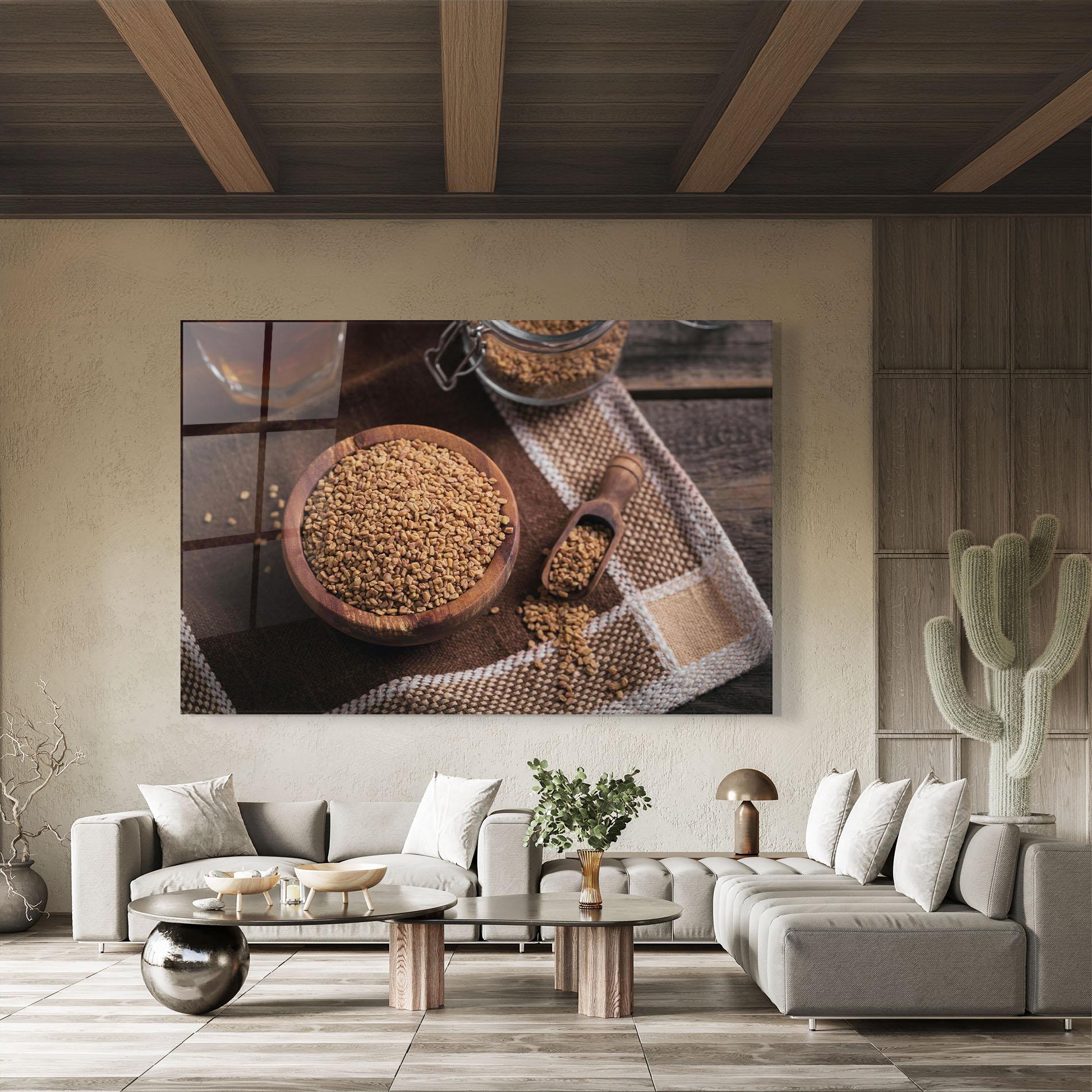 Obraz na Szkle Dry Seeds mockup 8