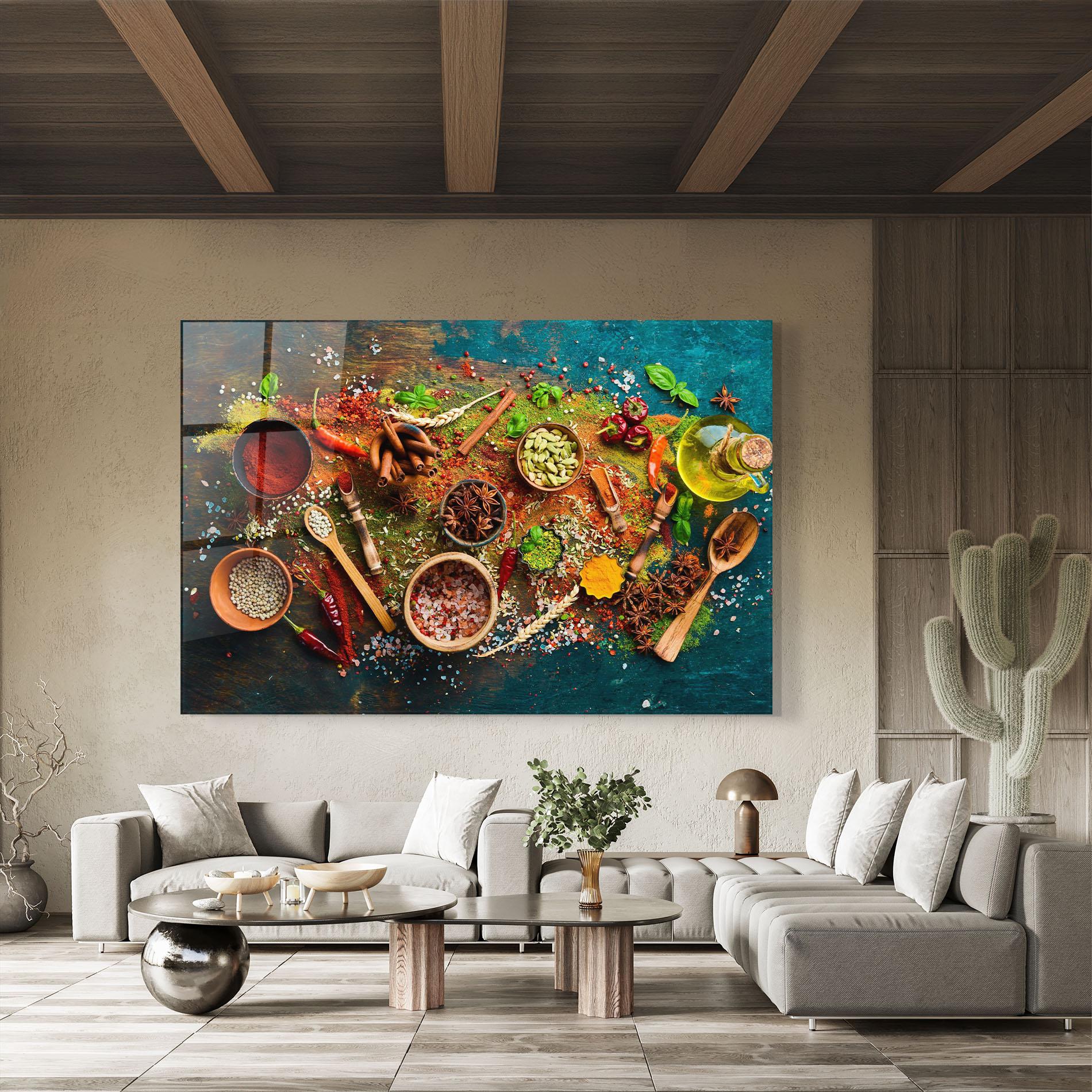 Obraz na Szkle Seasonings Mix mockup 8