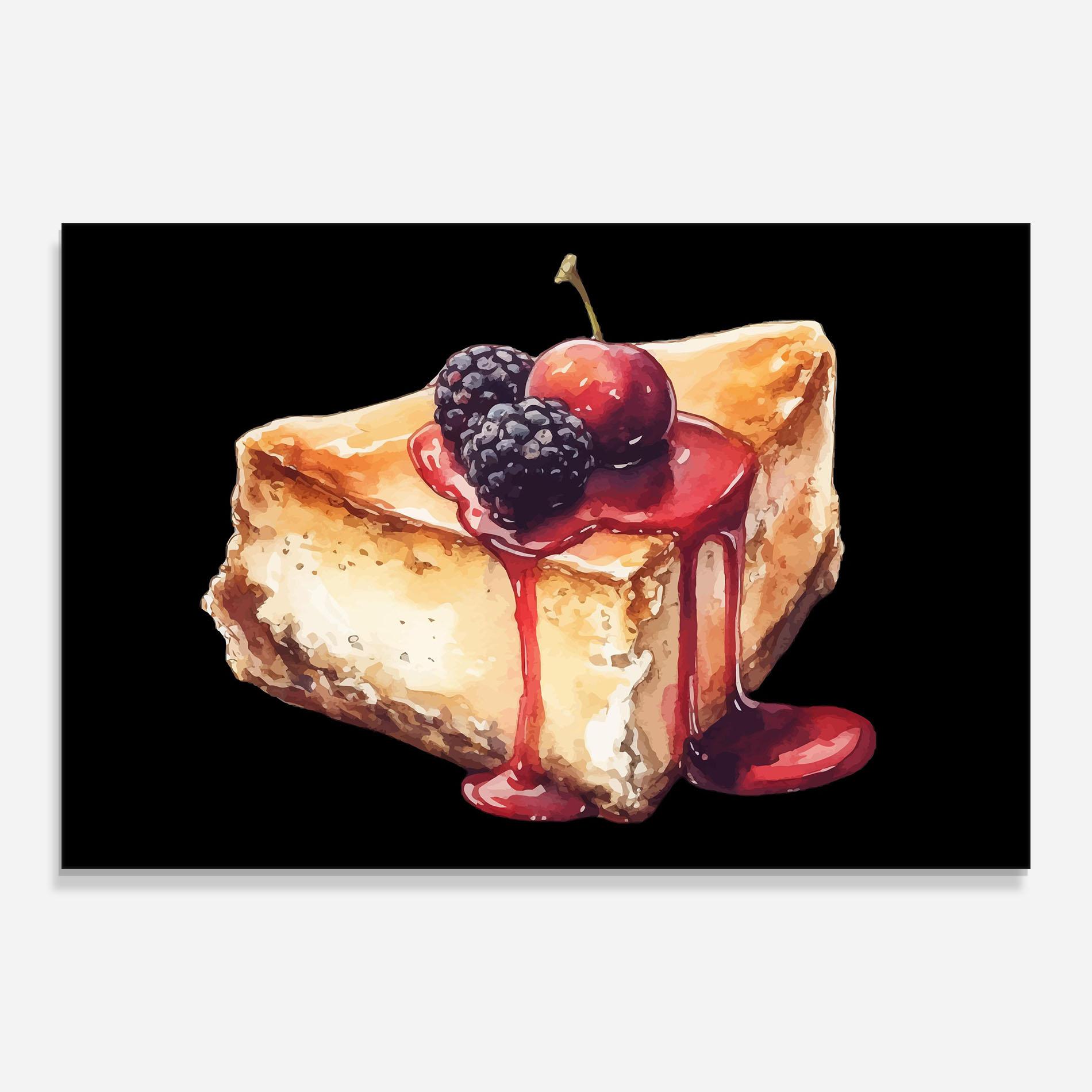 Obraz na Szkle Berries Pie mockup 0