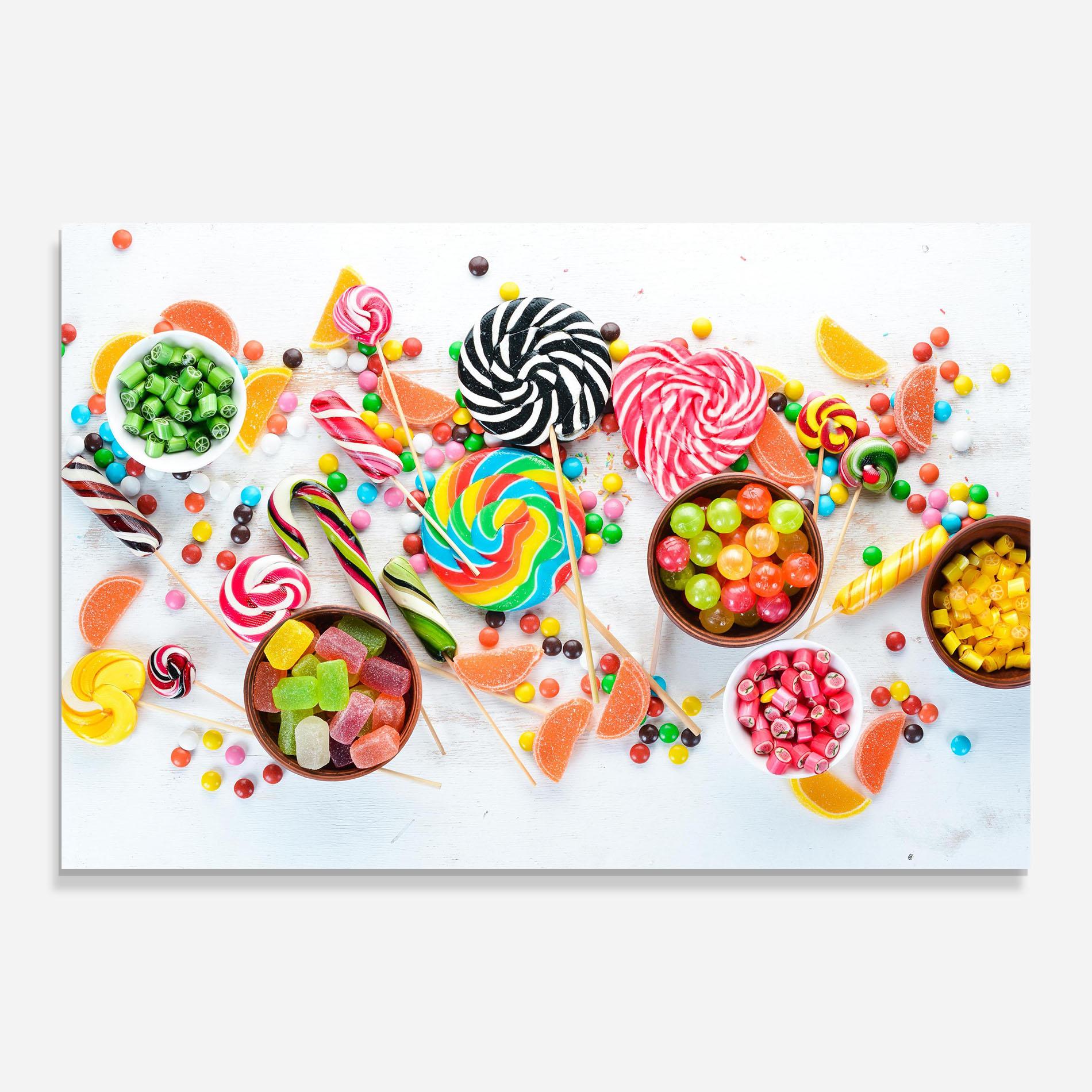Obraz na Szkle Colorful Candies Jelly mockup 0