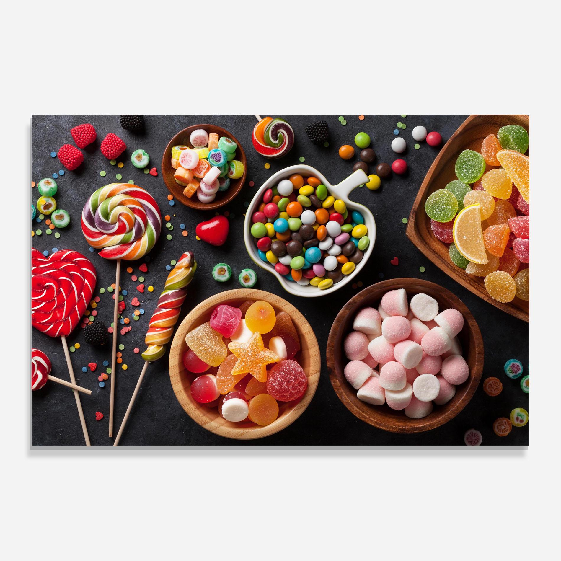 Obraz na Szkle Colorful Candies mockup 0