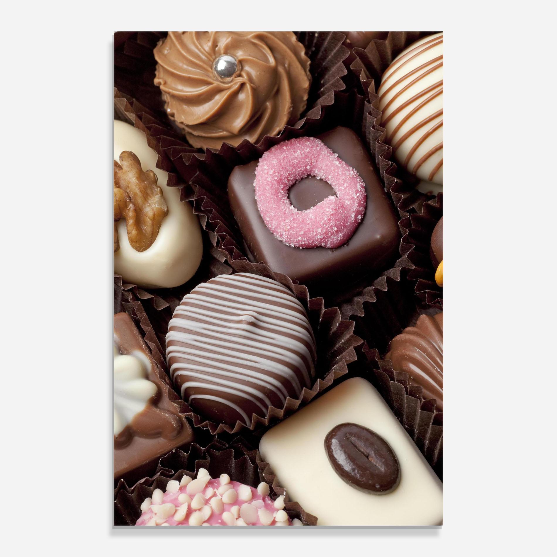 Obraz na Szkle Chocolate Bonbons mockup 0