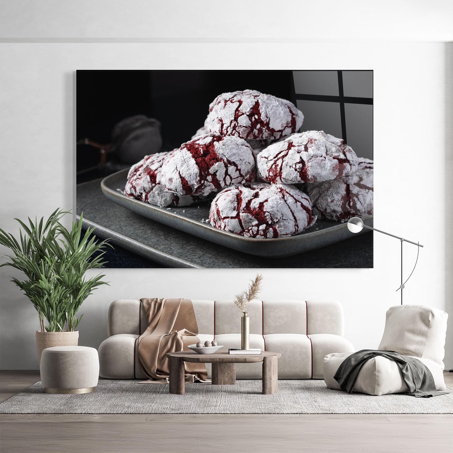 Obraz na Szkle Cherry Cookie mockup 9