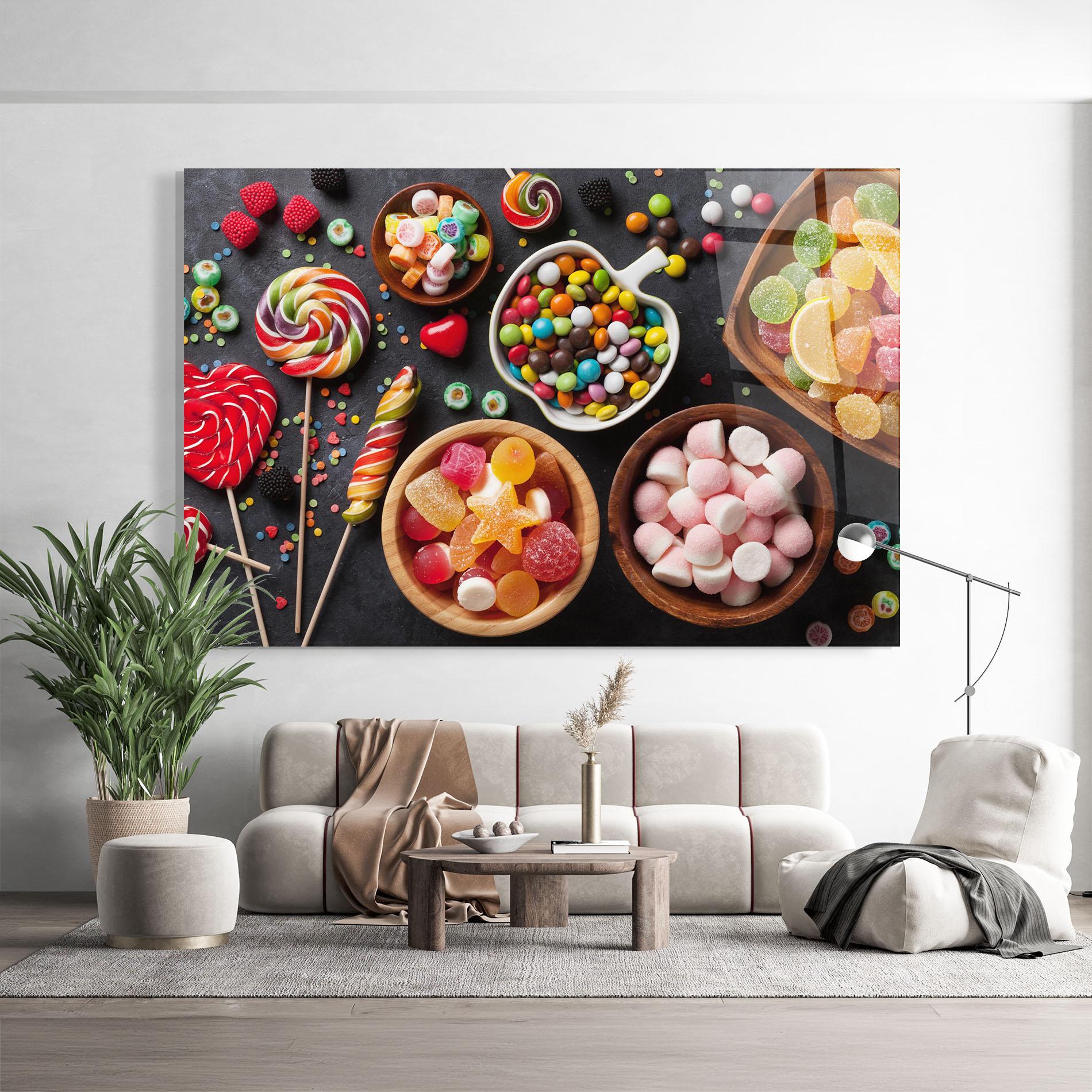 Obraz na Szkle Colorful Candies mockup 9