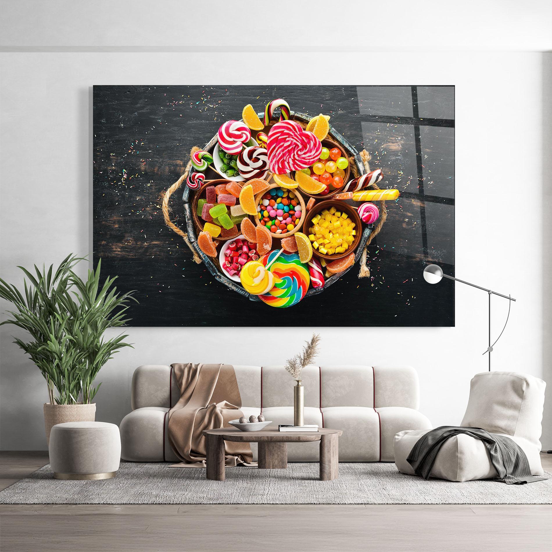 Obraz na Szkle Colorful Sweets mockup 9
