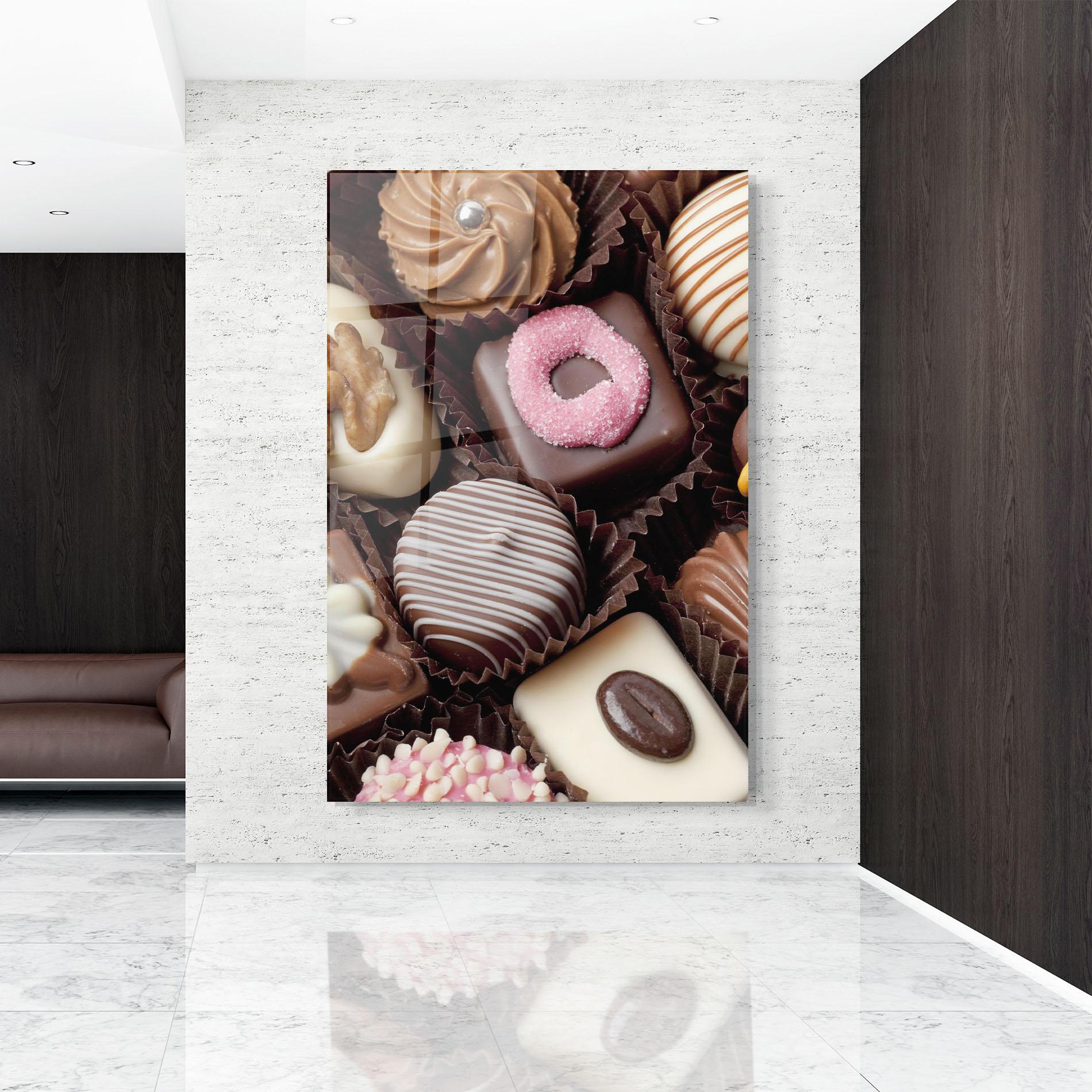 Obraz na Szkle Chocolate Bonbons mockup 9