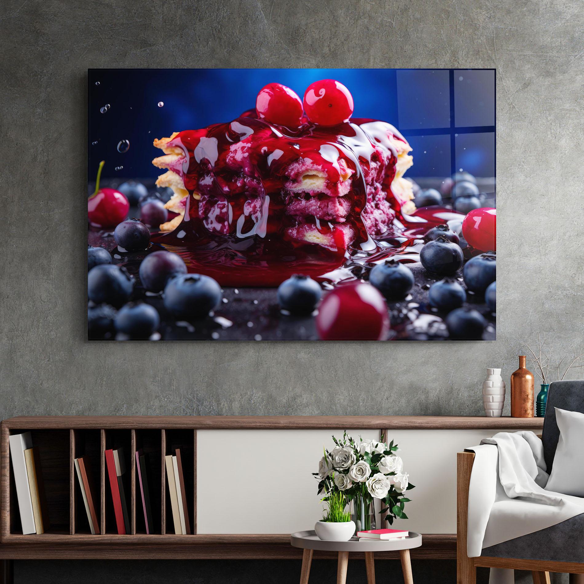 Obraz na Szkle Blueberry Syrup mockup 2