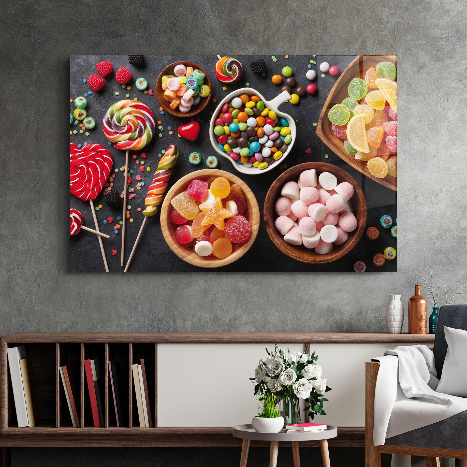 Obraz na Szkle Colorful Candies mockup 2
