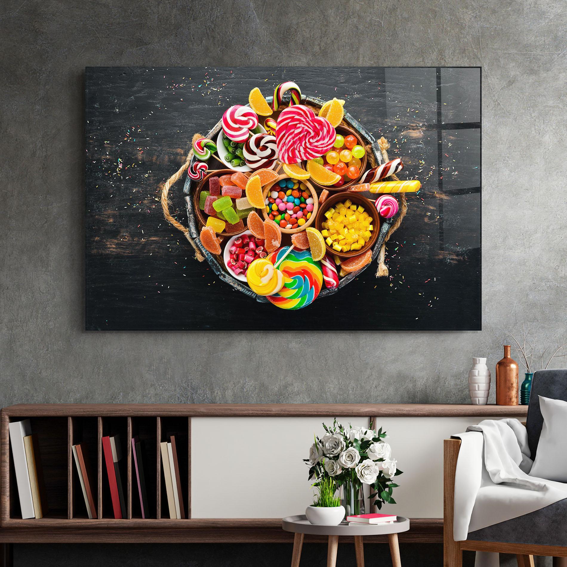 Obraz na Szkle Colorful Sweets mockup 2