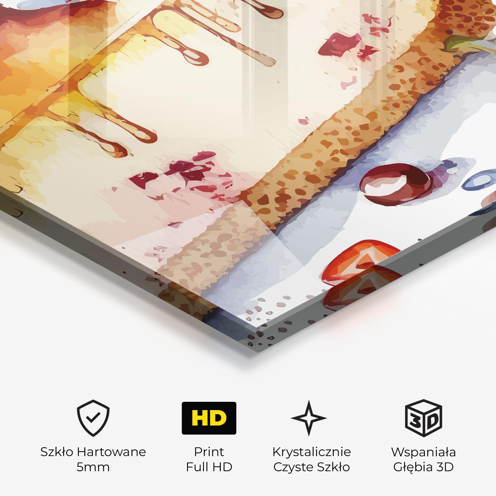 Obraz na Szkle Cheesecake mockup 3