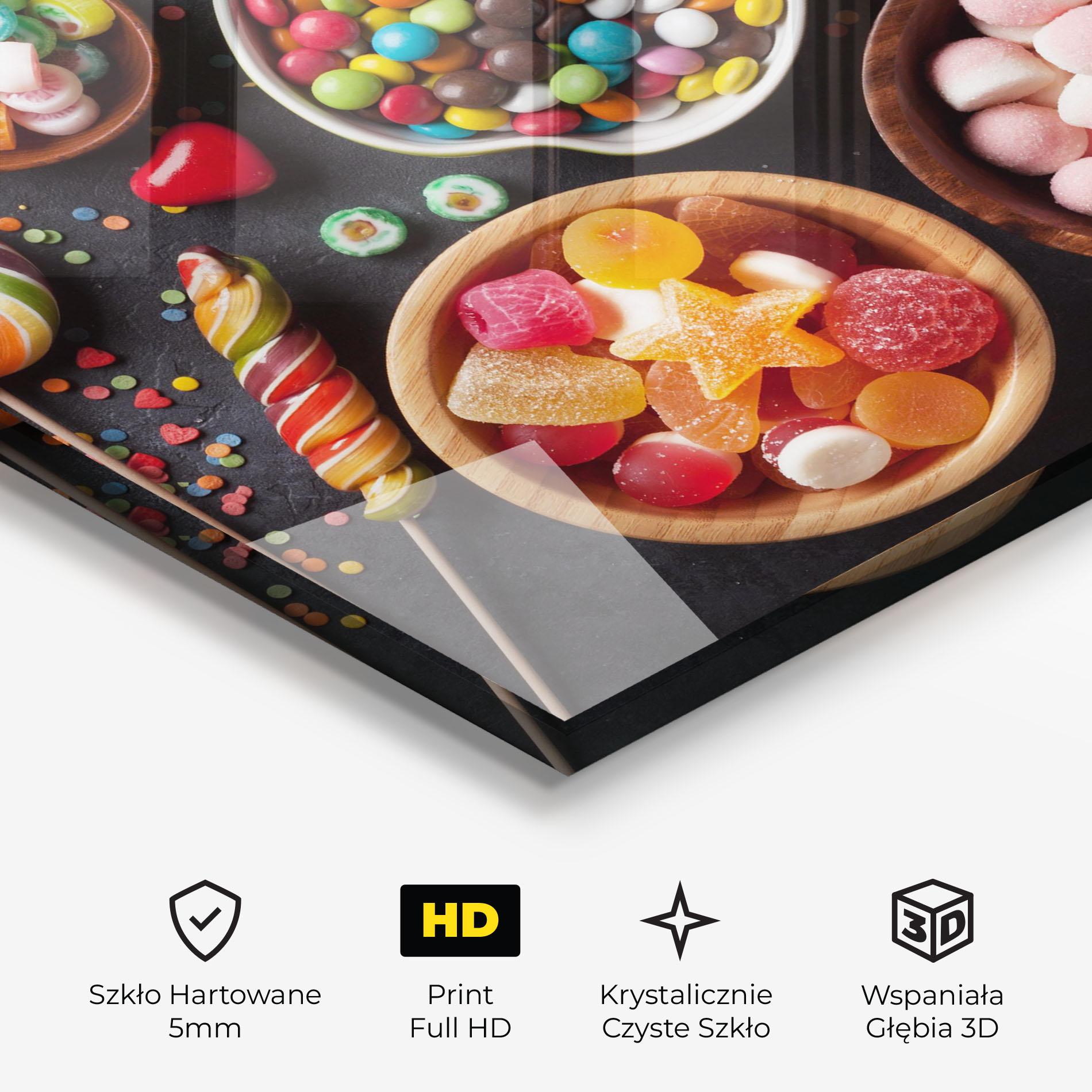 Obraz na Szkle Colorful Candies mockup 3
